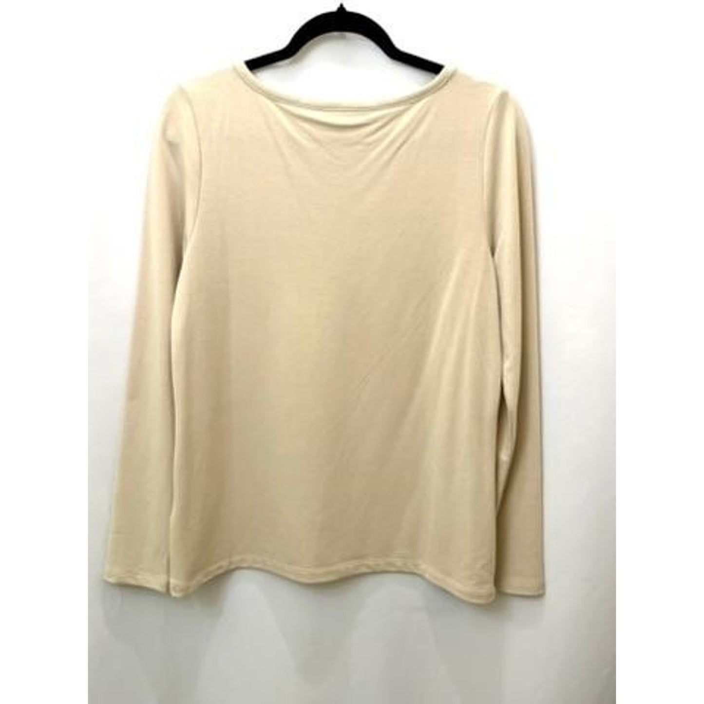 Banana Republic Top Womens Medium Beige Long Sleeve Knit Pullover Crew Neck