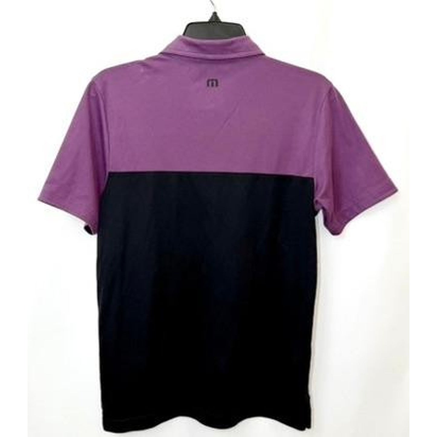 TravisMathew Bushwood Country Club Polo Shirt Mens Small Purple Black Caddyshack