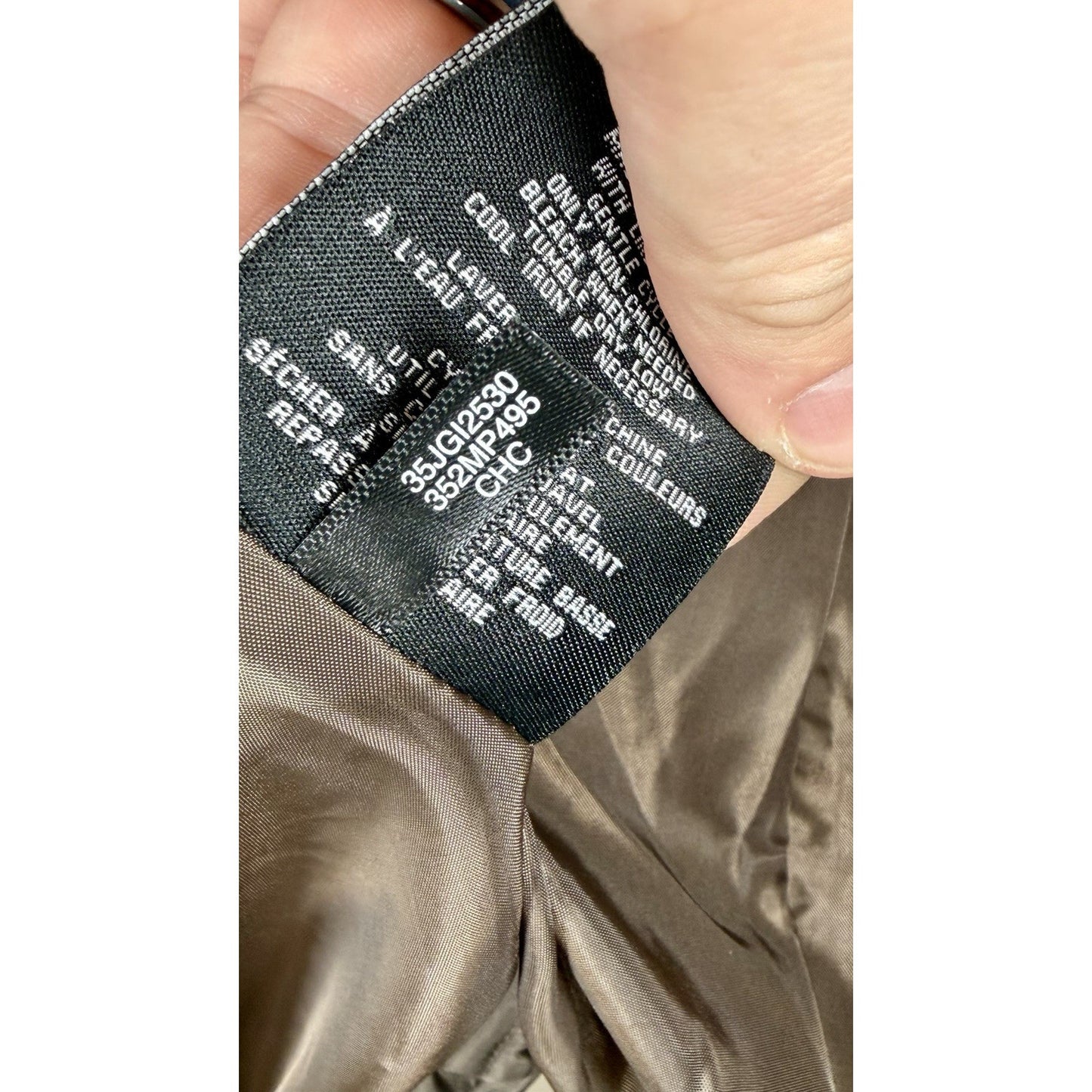 NWT Cole Haan Signature Chevron Quilted Vest / Women’s Large / Chocolate