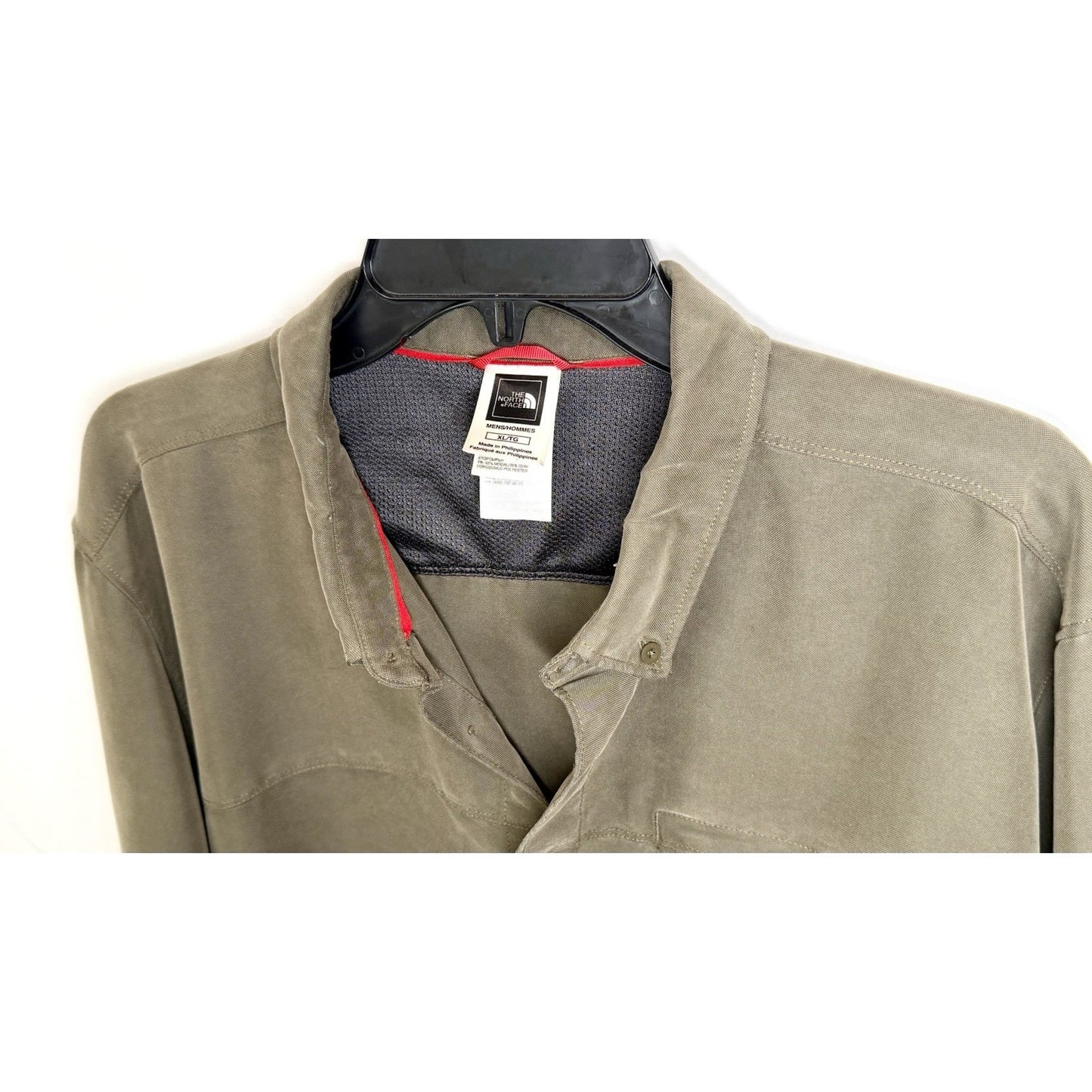 The North Face Shirt Men’s XL Green Button Down Roll Tab Long Sleeve