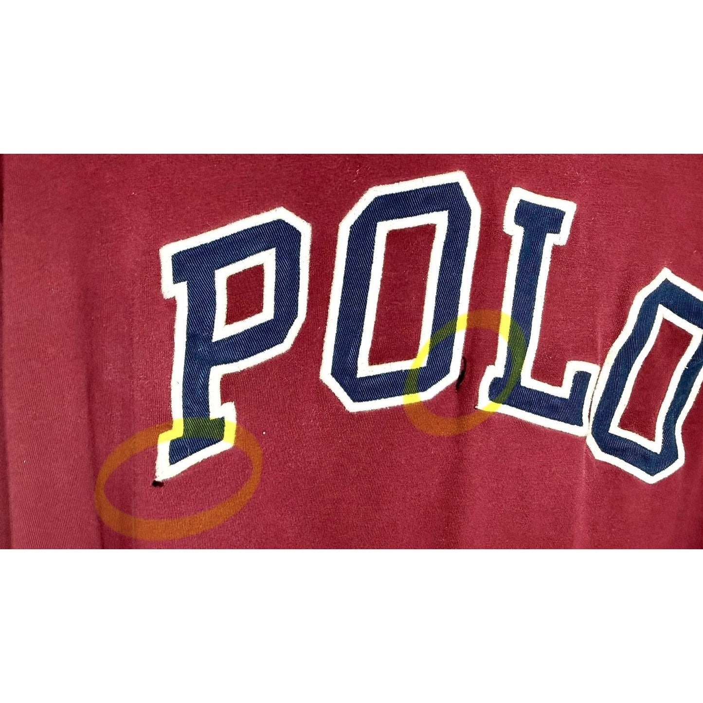 Ralph Lauren Polo Long Sleeve Hoodie Tee - Maroon - Men’s Size Large - SEE PICS!