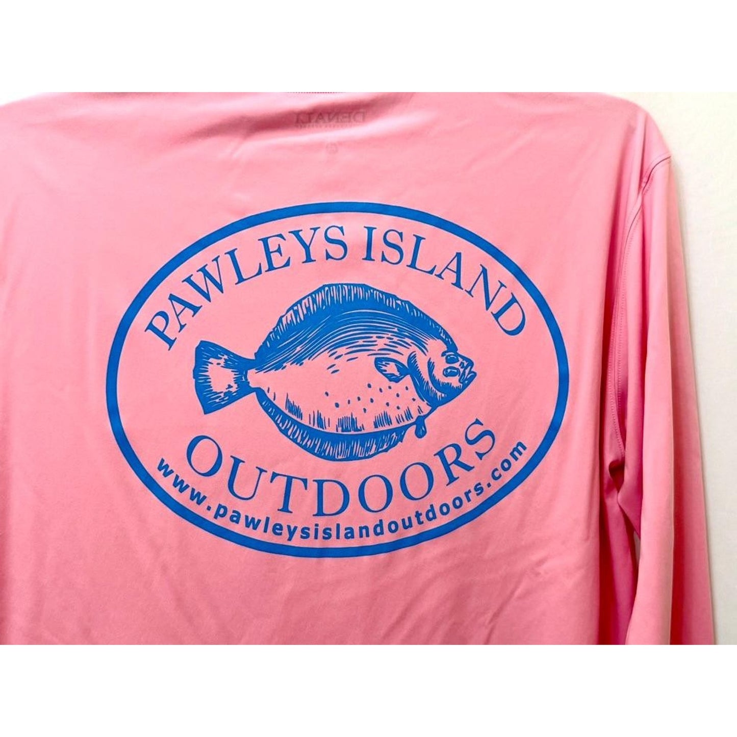 Denali Performance Apparel Pawleys Island Outdoors Fishing Shirt Pink Mens M L/S