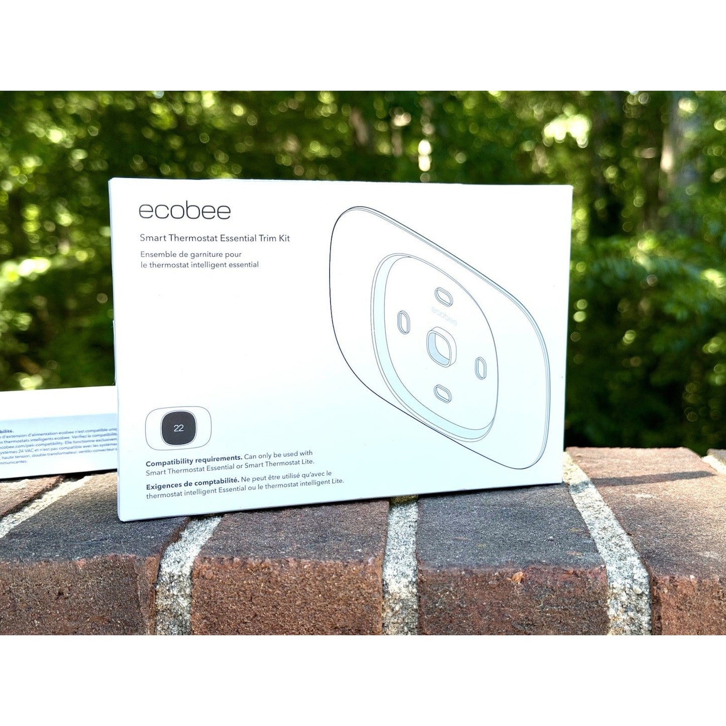 Genuine Ecobee Trim Plate for Smart Thermostat Essential, Wall Plate Bracket