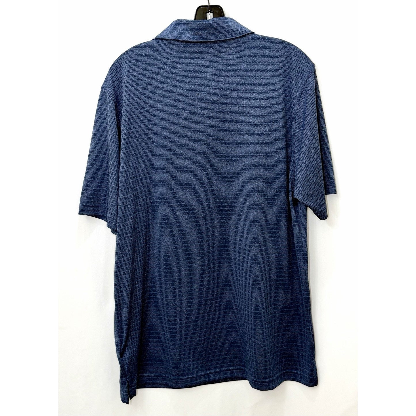 Bolle Golf Polo Shirt Mens Size Large Blue Striped Polyester MINT