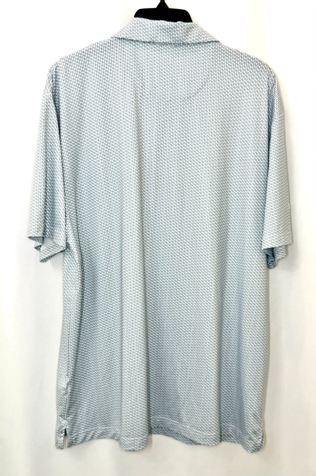 Callaway Golf Polo Shirt Men's Large Short Sleeve Light Blue Opti-Dri Stretch