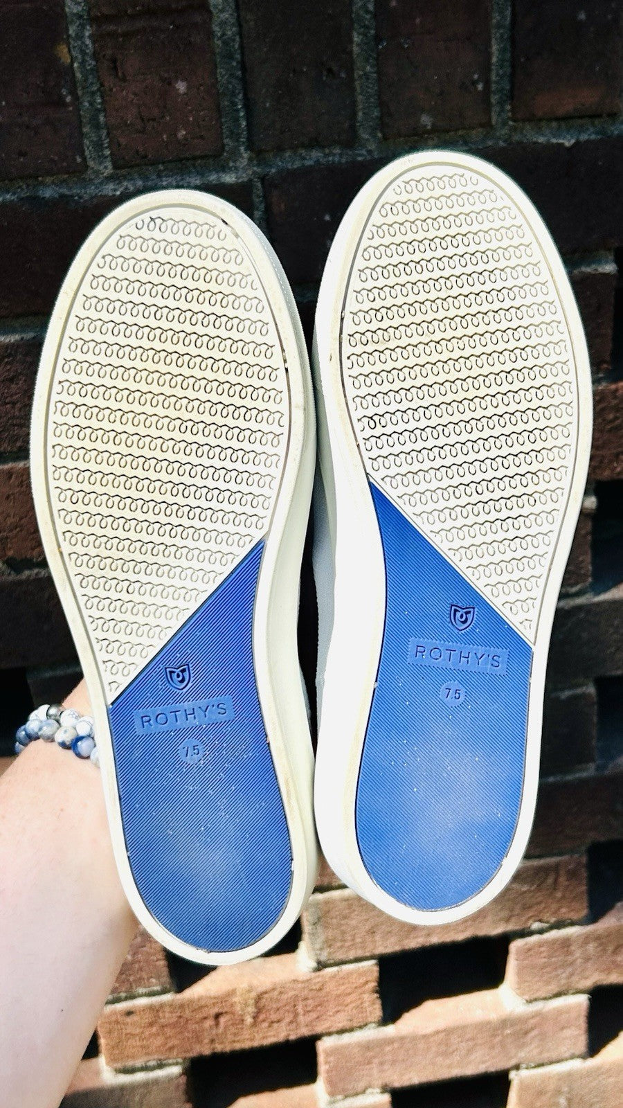 Rothy's Shoes The Original Casual Sneaker / Slip On Women's Size 7.5 / White