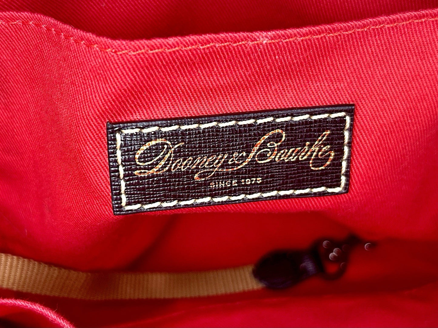 Dooney & Bourke Novelty Printed Coated Cotton Ruby Satchel w/ Crossbody Strap