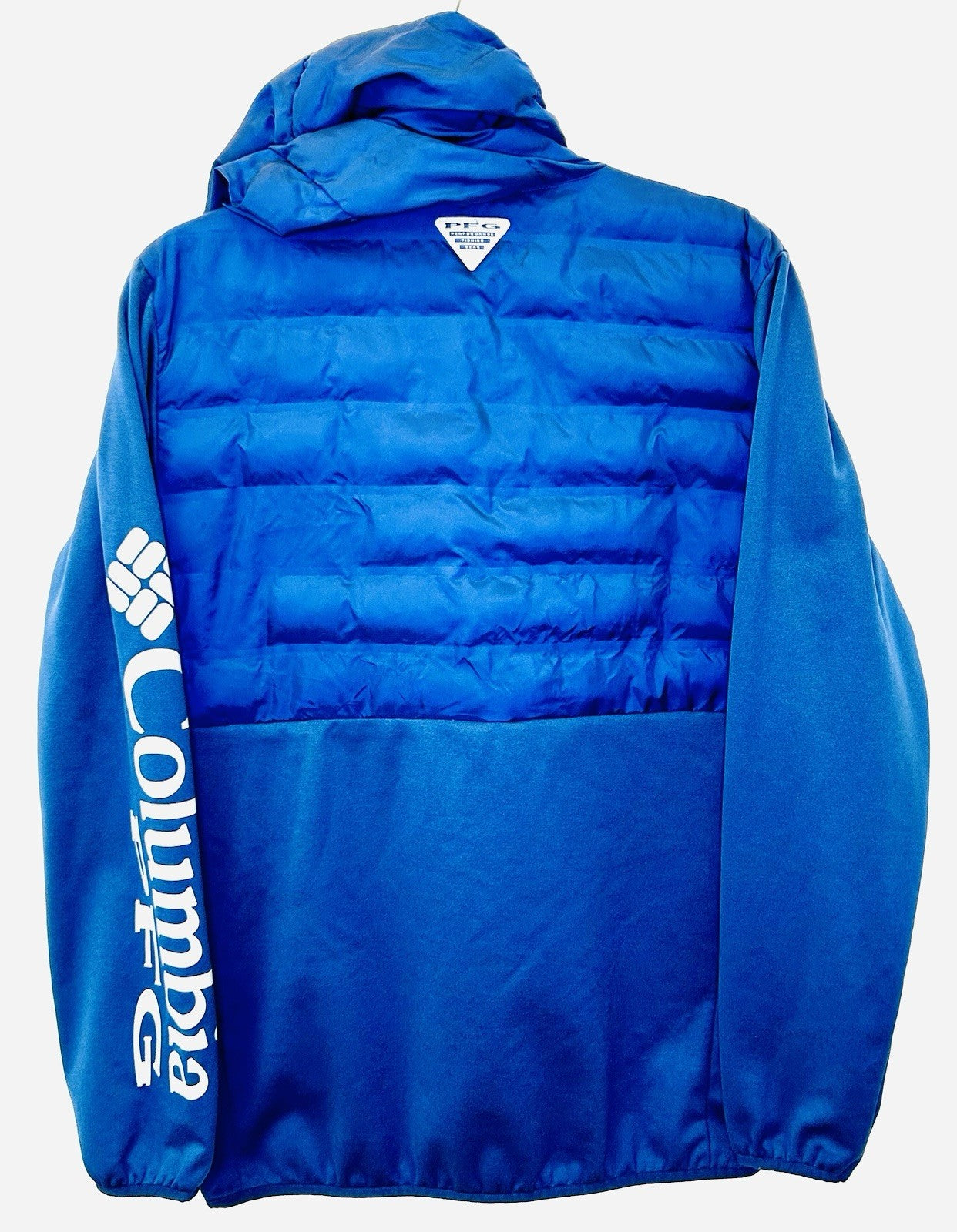 Men’s Columbia Omni Shield Hooded Jacket - Blue - Size Medium