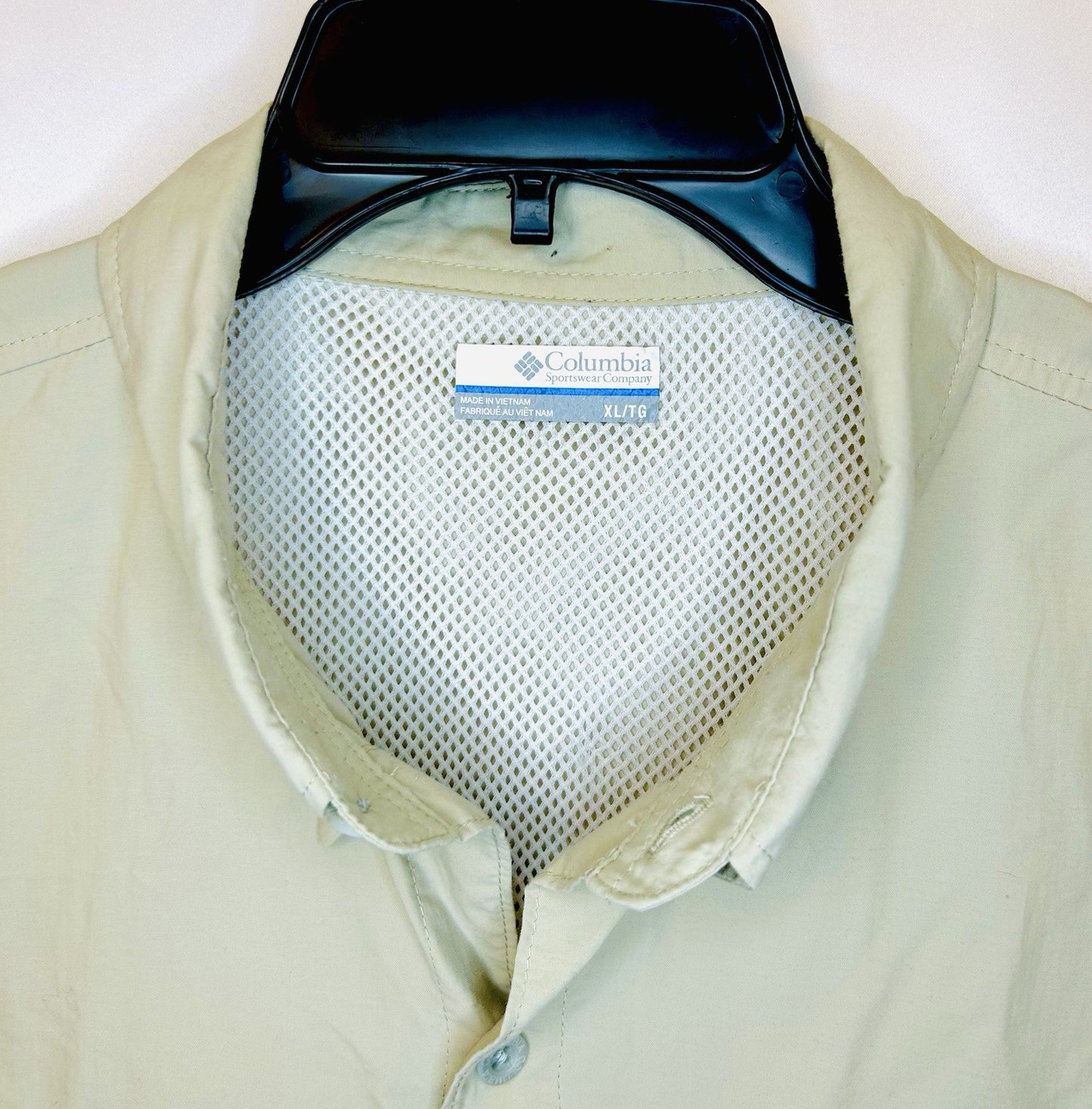 Columbia PFG Bahama II /Short Sleeve Shirt / Men’s XL / Fossil-Beige / Vented