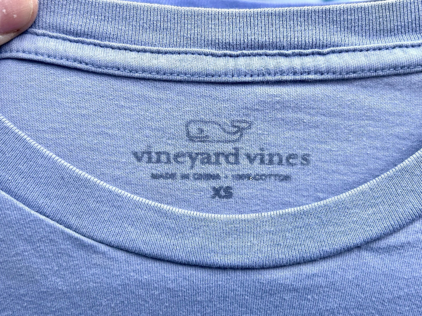 Vineyard Vine Men’s Small Blue Short Sleeve Boat Graphic Tee