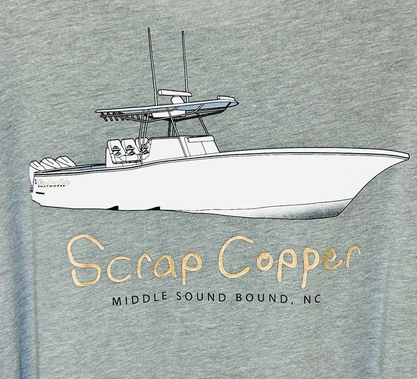 Team Turn Key “Scrap Cooper” Performance Fishing UV Shirt Long Sleeve XL Shirt