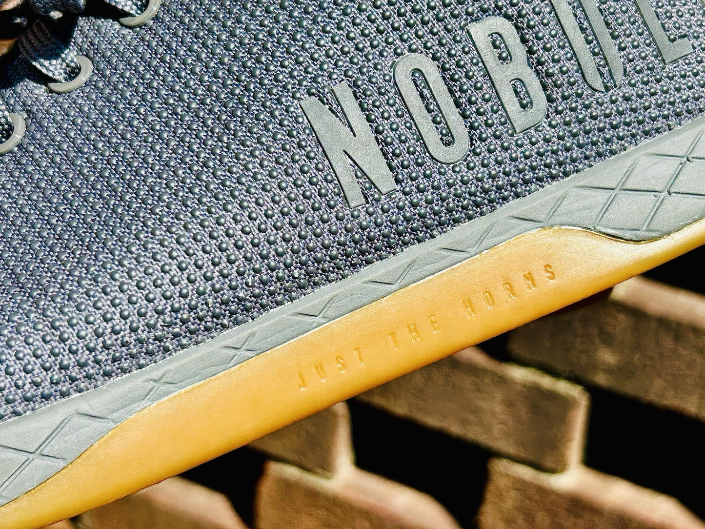 NOBULL Super Fabric Mens 11.5 Grey/Gum Running Athletic Sneakers Trainers Shoes