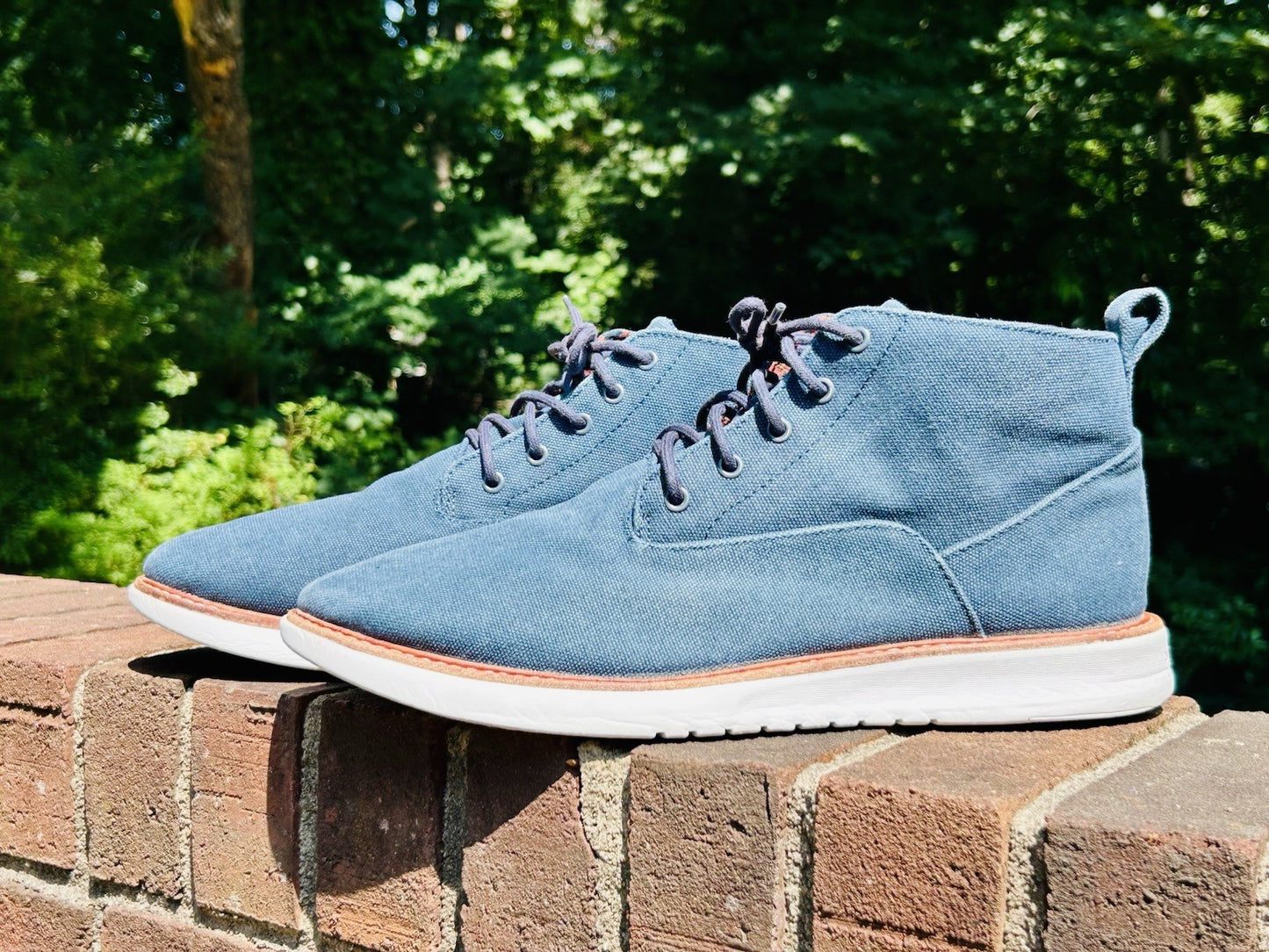 Ben Sherman Omega Casual Chukka | Men’s Sz 12 Blue Canvas Lace Up Chukkas Boots
