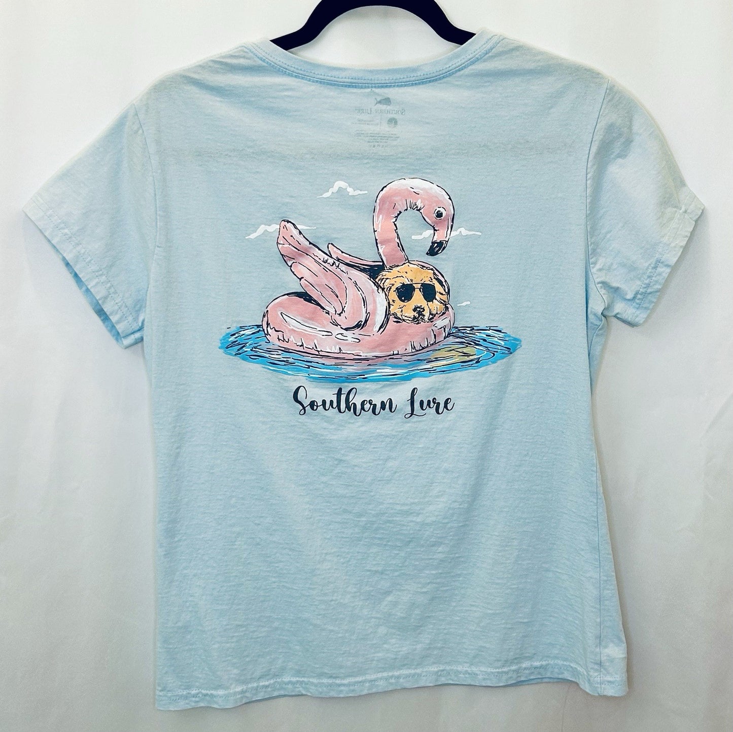 Southern Lure Women’s Graphic Print Fishing Beach T-Shirt Size Large