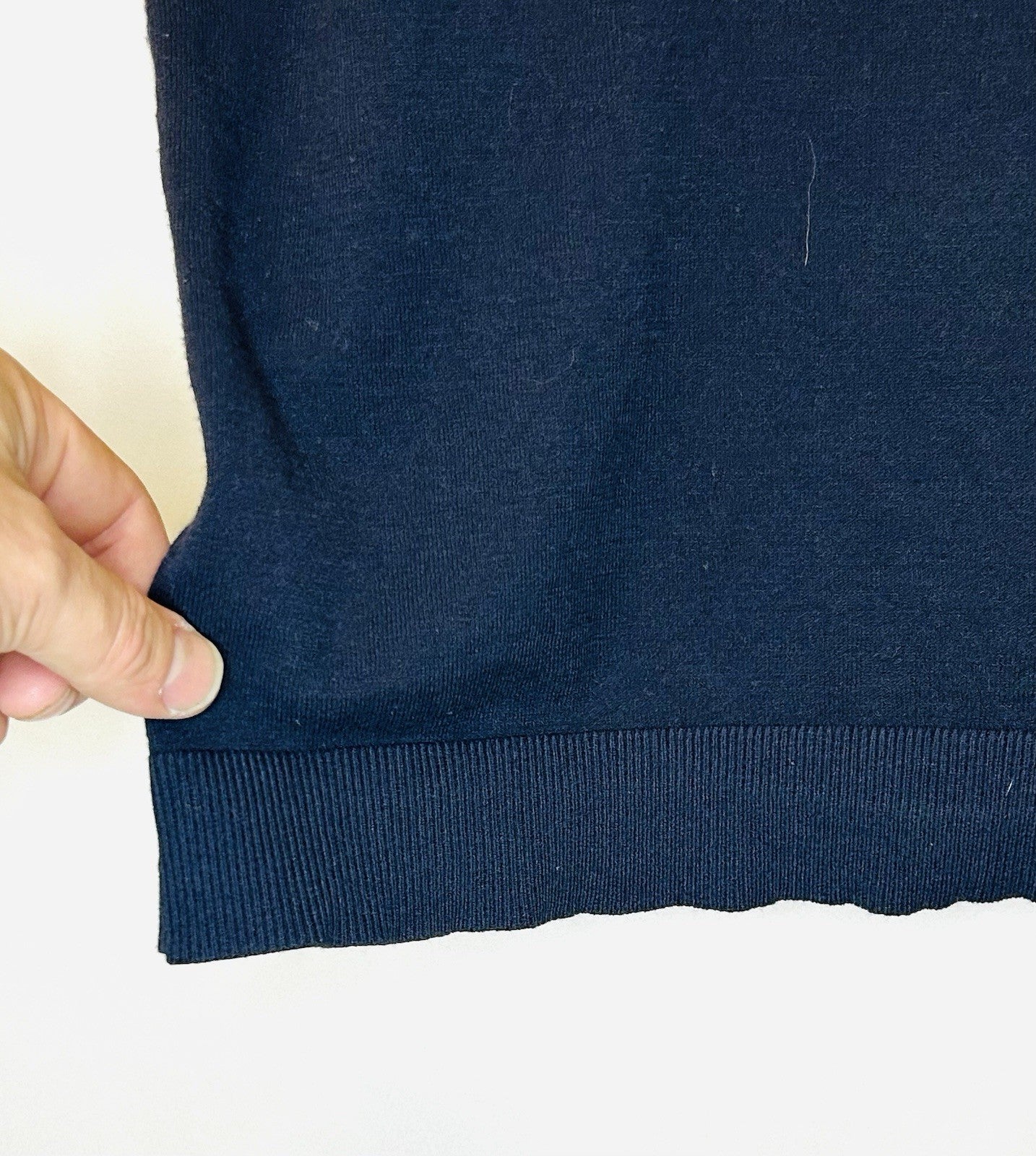 True Classic Men’s L Dark Navy Blue Short Sleeve Ultra-Soft Fitted Classic Polo