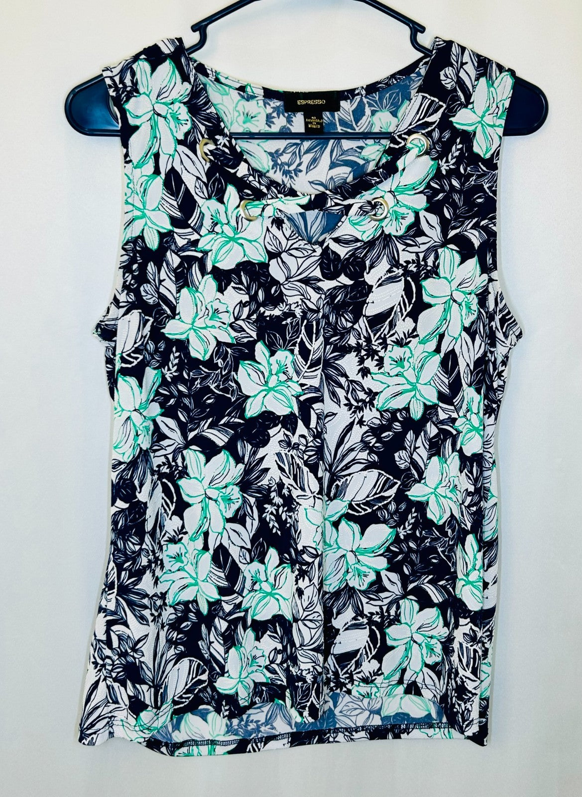 Espresso Los Angeles SZ Medium multicolor top Floral Green/Blue