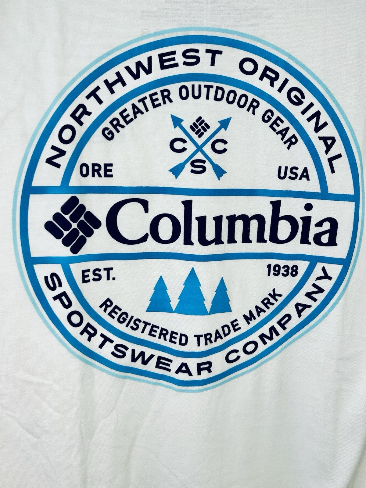 NWT Columbia Men's Medium M Short Sleeve PFG Graphic Tee T Shirt