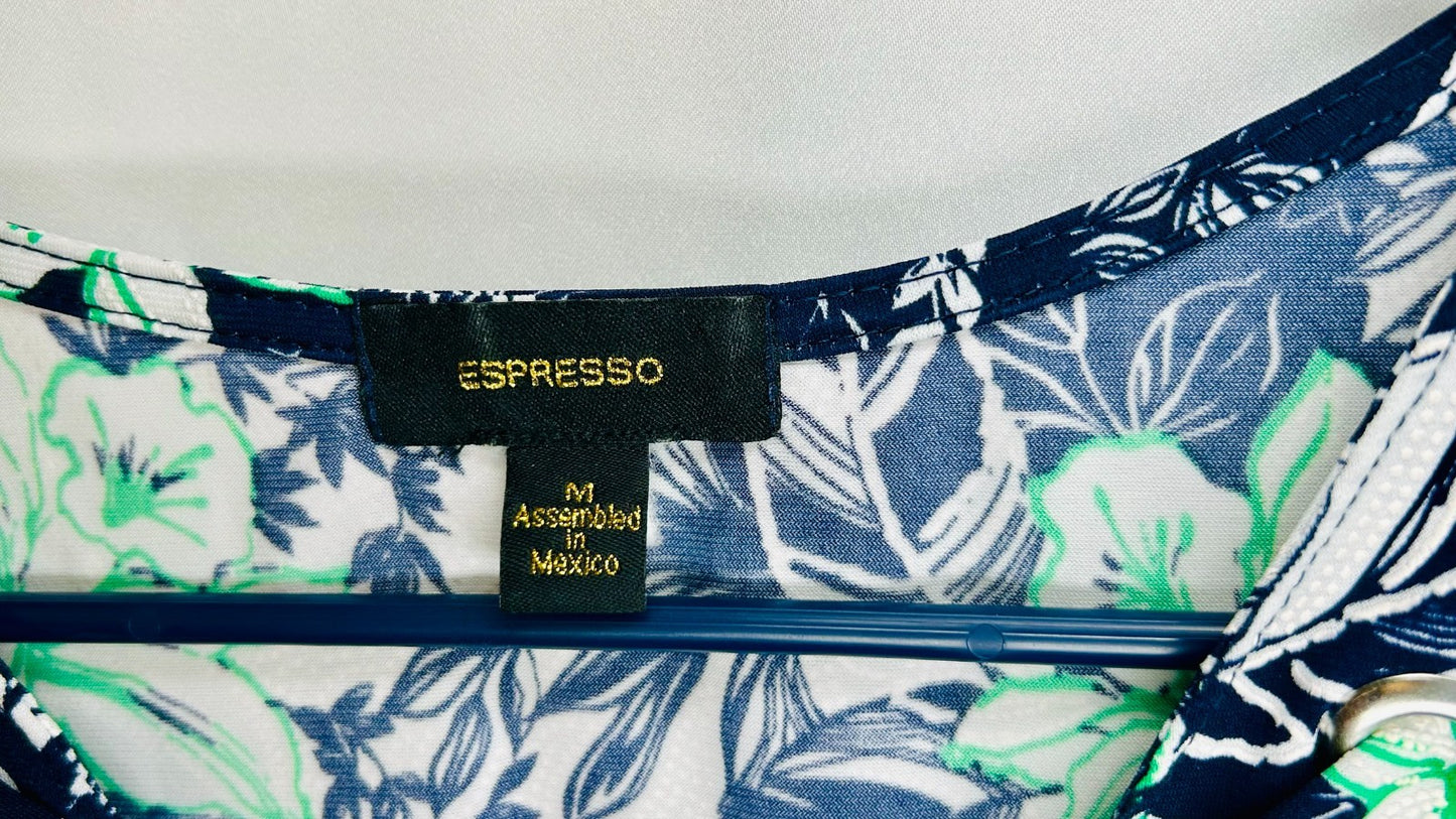 Espresso Los Angeles SZ Medium multicolor top Floral Green/Blue