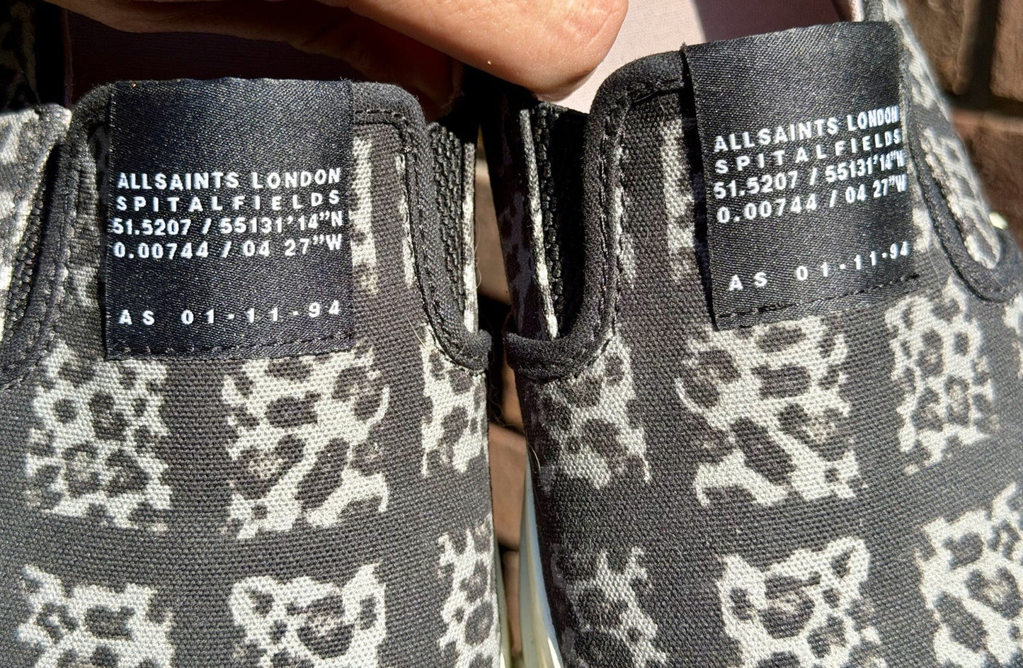 Allsaints London Spitalfields Slip On Cube Low Top Sneakers Men's 12 US 45 EU