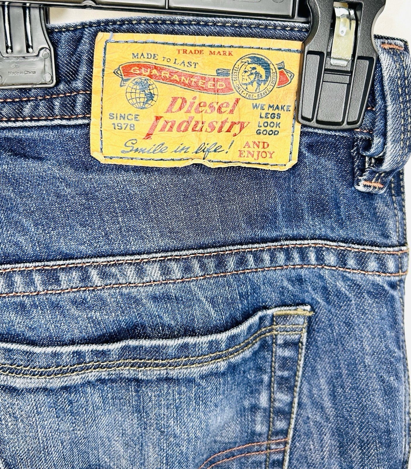 Diesel Thavar 3D Jeans Men’s Size 34x32 Dark Wash Slim Skinny Fit