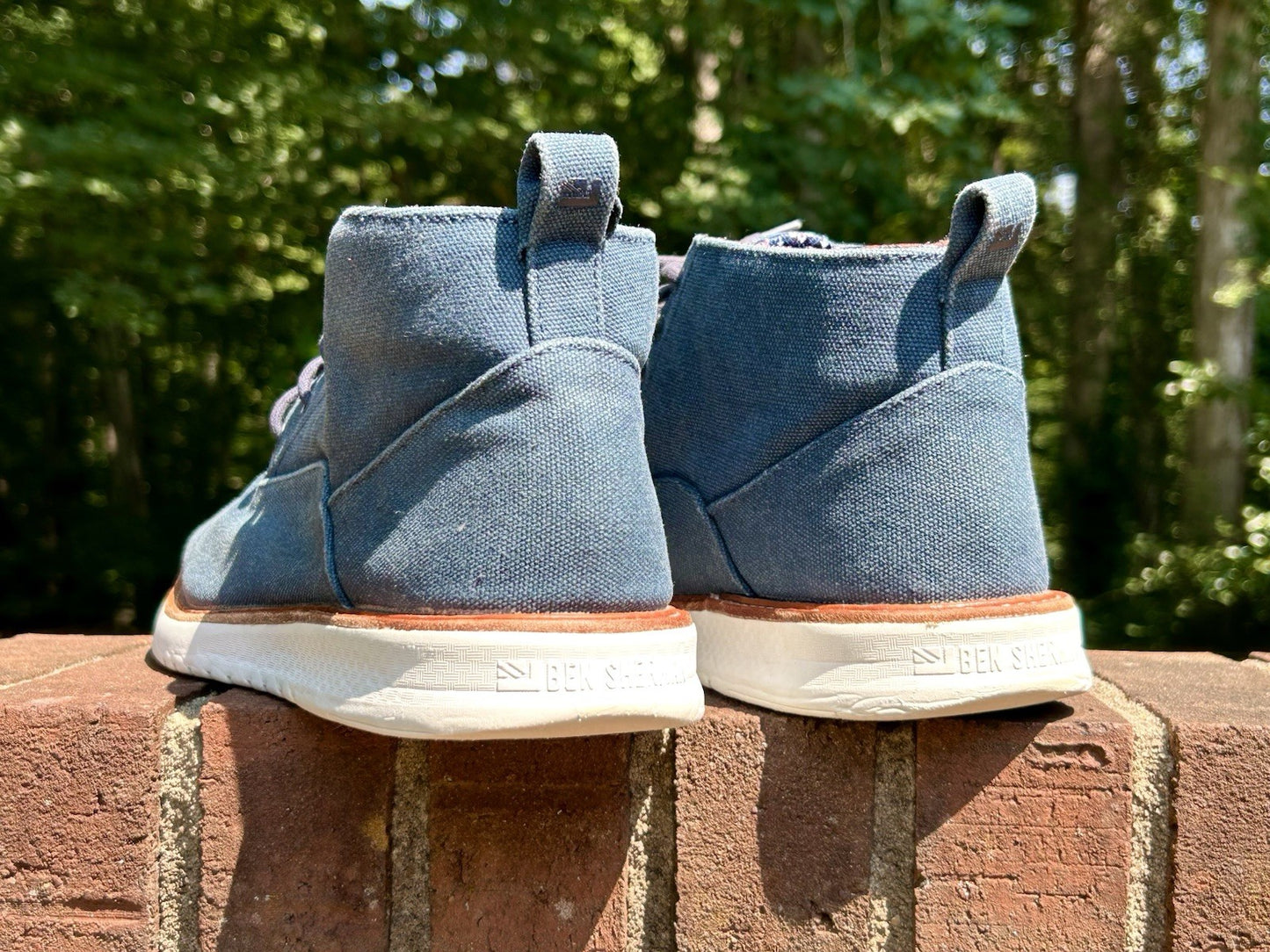 Ben Sherman Omega Casual Chukka | Men’s Sz 12 Blue Canvas Lace Up Chukkas Boots