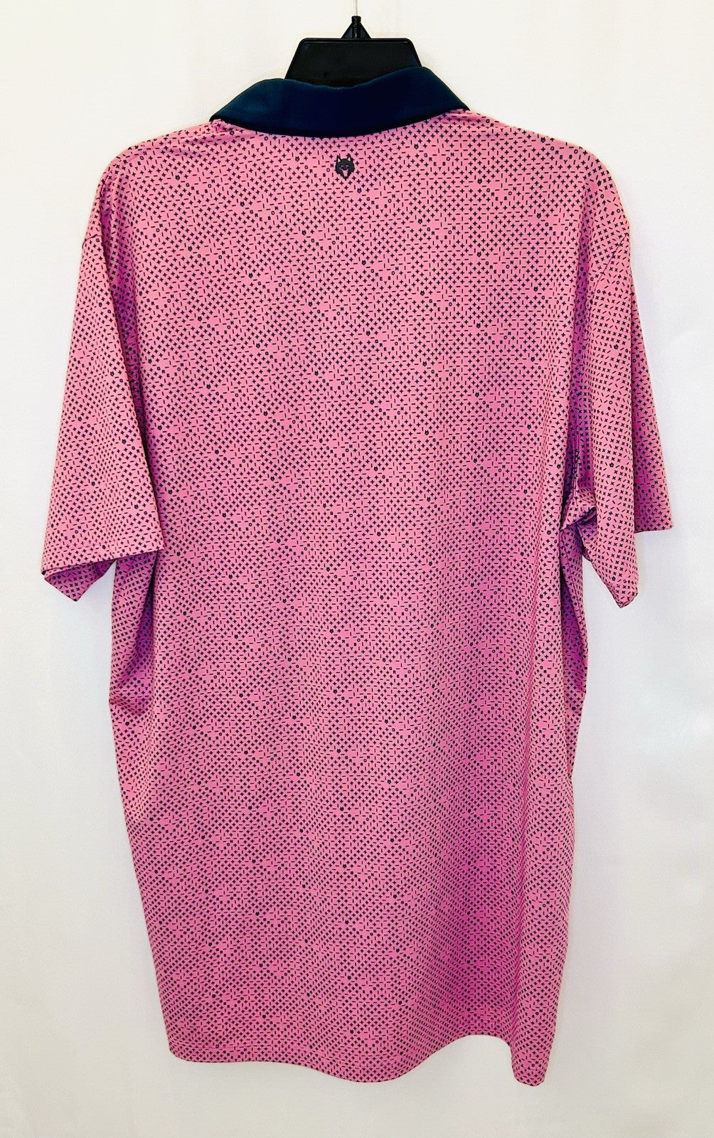 Greyson Golf S/S Polo Shirt Plus Minus Print Wild Rose Pink Men’s L Large