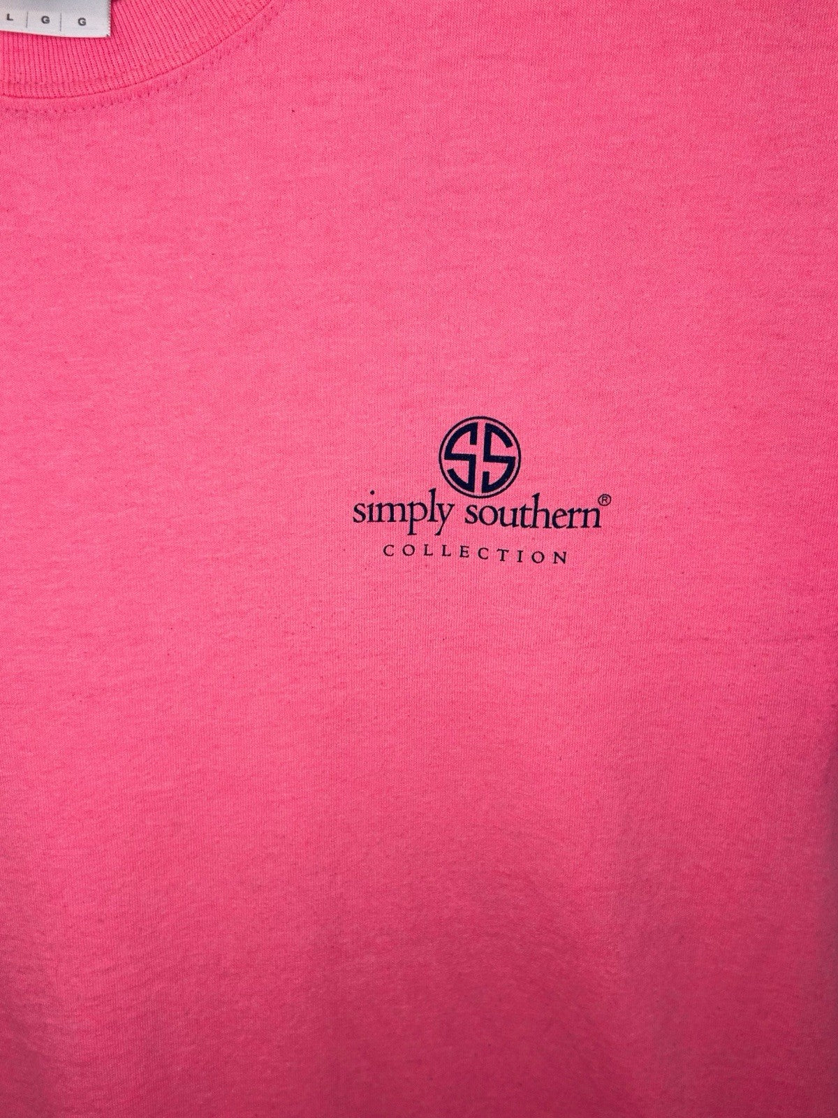 SIMPLY SOUTHERN - ELEMENTS OF THE PREP LIFE - Pink Short Sleeve SHIRT - L Large