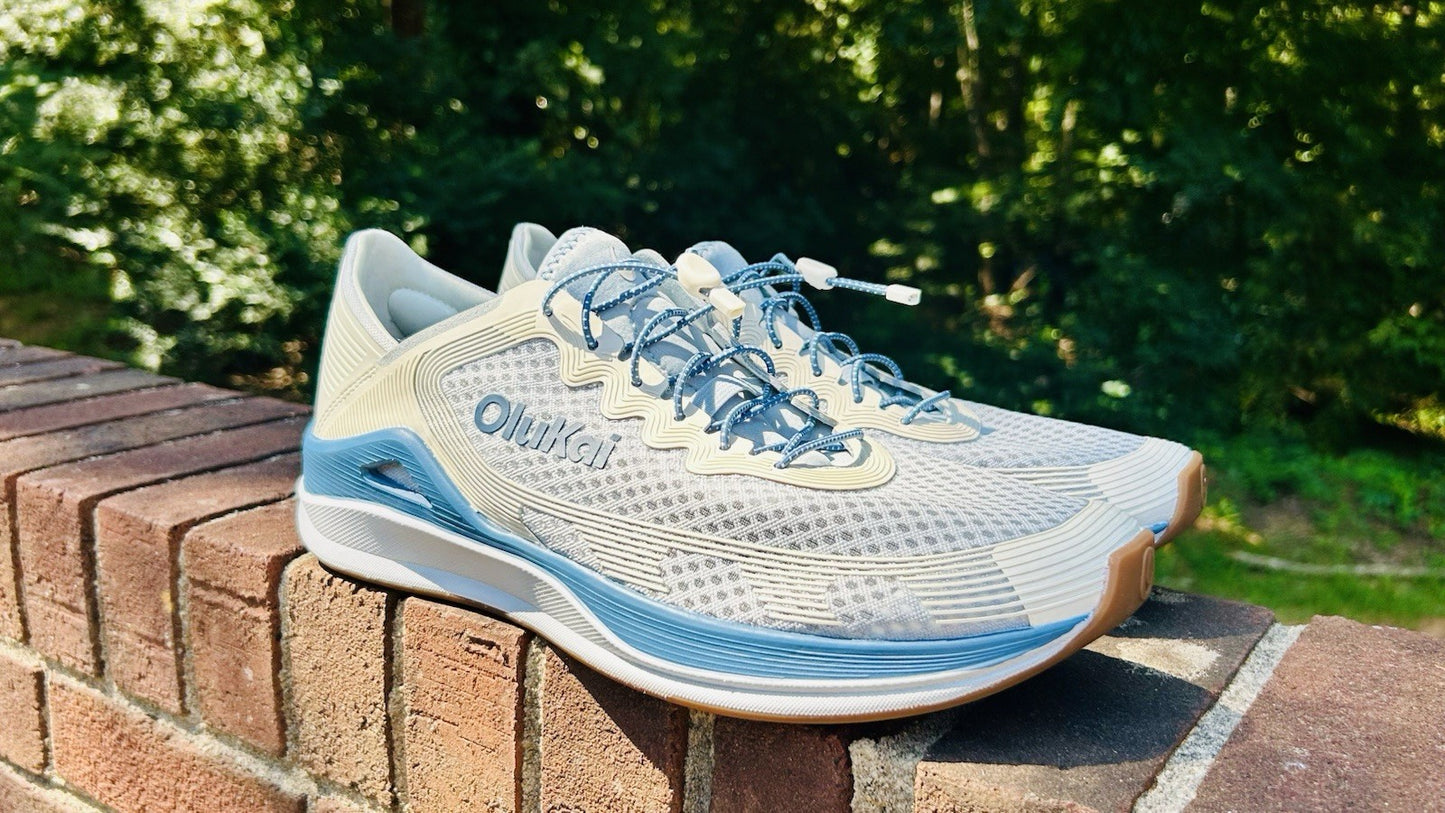 NWOT OLUKAI Men's Ahi Marine Shoe | Blue Pearl/White Sand | Size 14 | $150 New