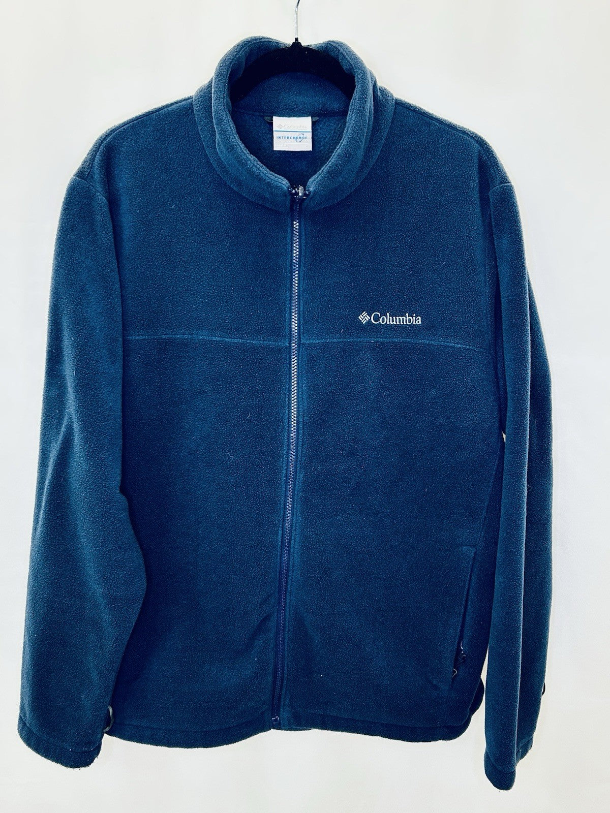 Columbia Men's Blue Full Zip Fleece Jacket Size Large / Excellent Condition