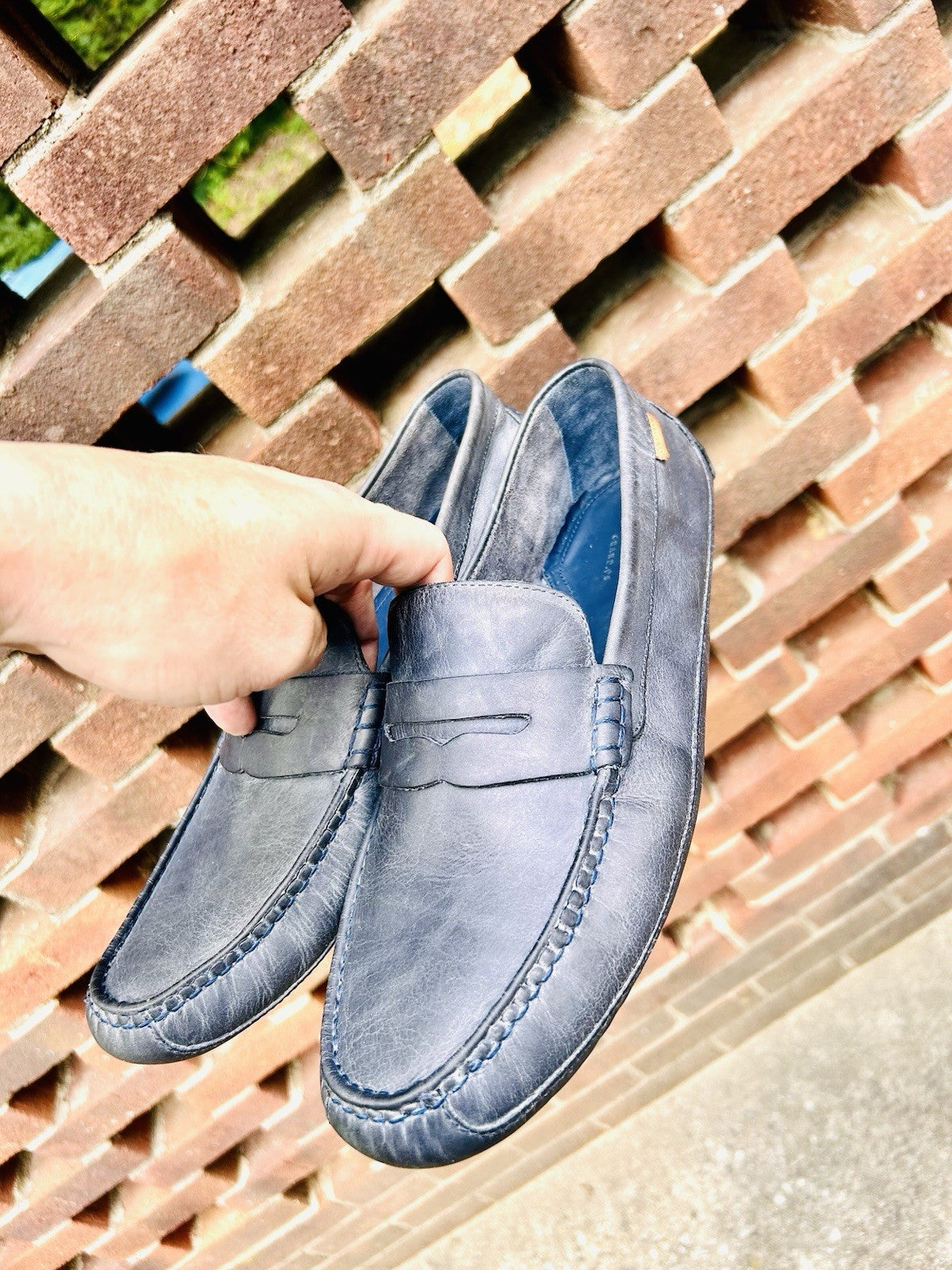 Cole Haan Coburn Penny Washed Loafers /Indigo Blue/ Men’s Size 11.5/ $170 Retail