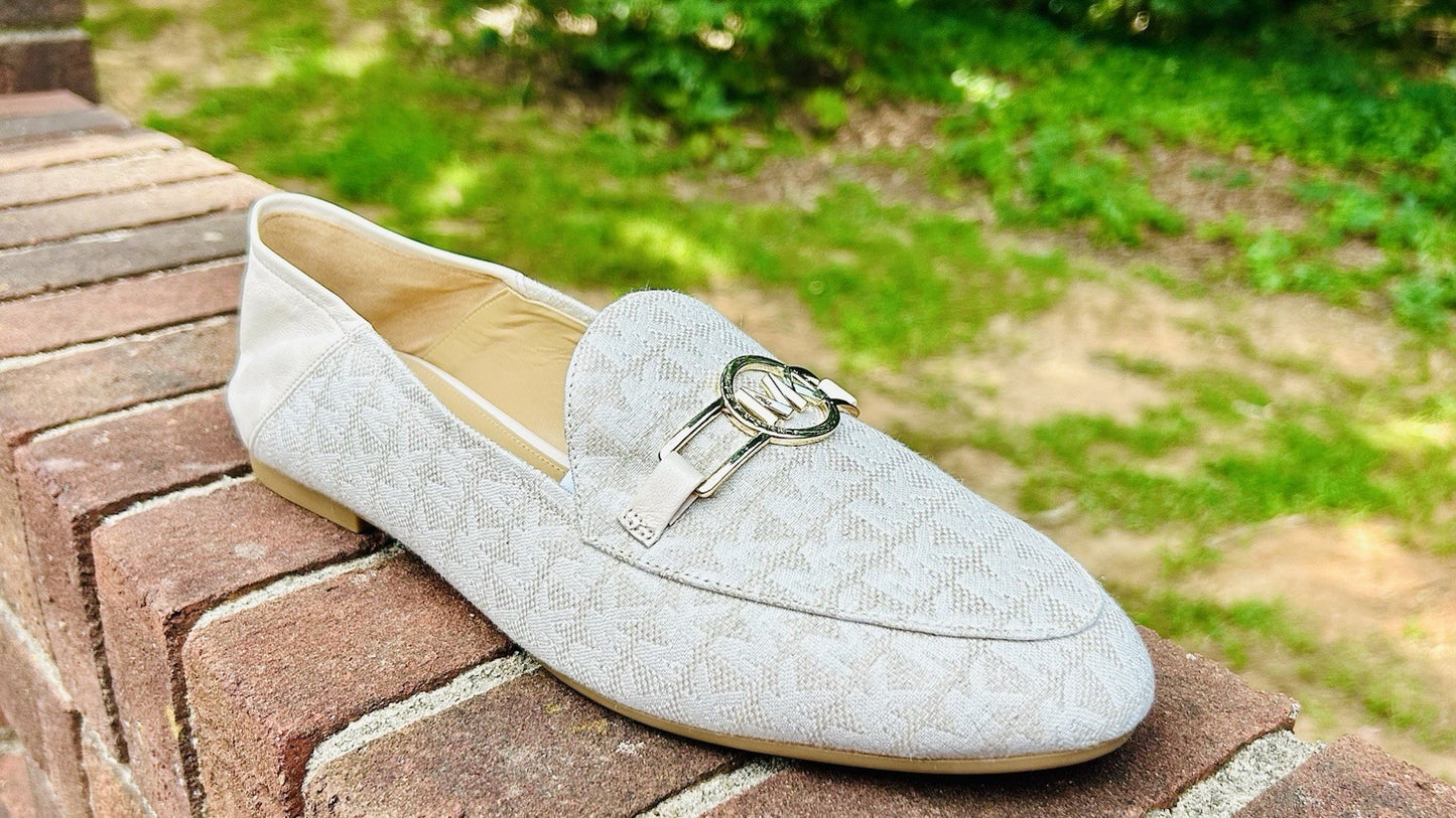 New MICHAEL KORS Charlton Loafer Leather | Bright White | 11M Size | Retail $155