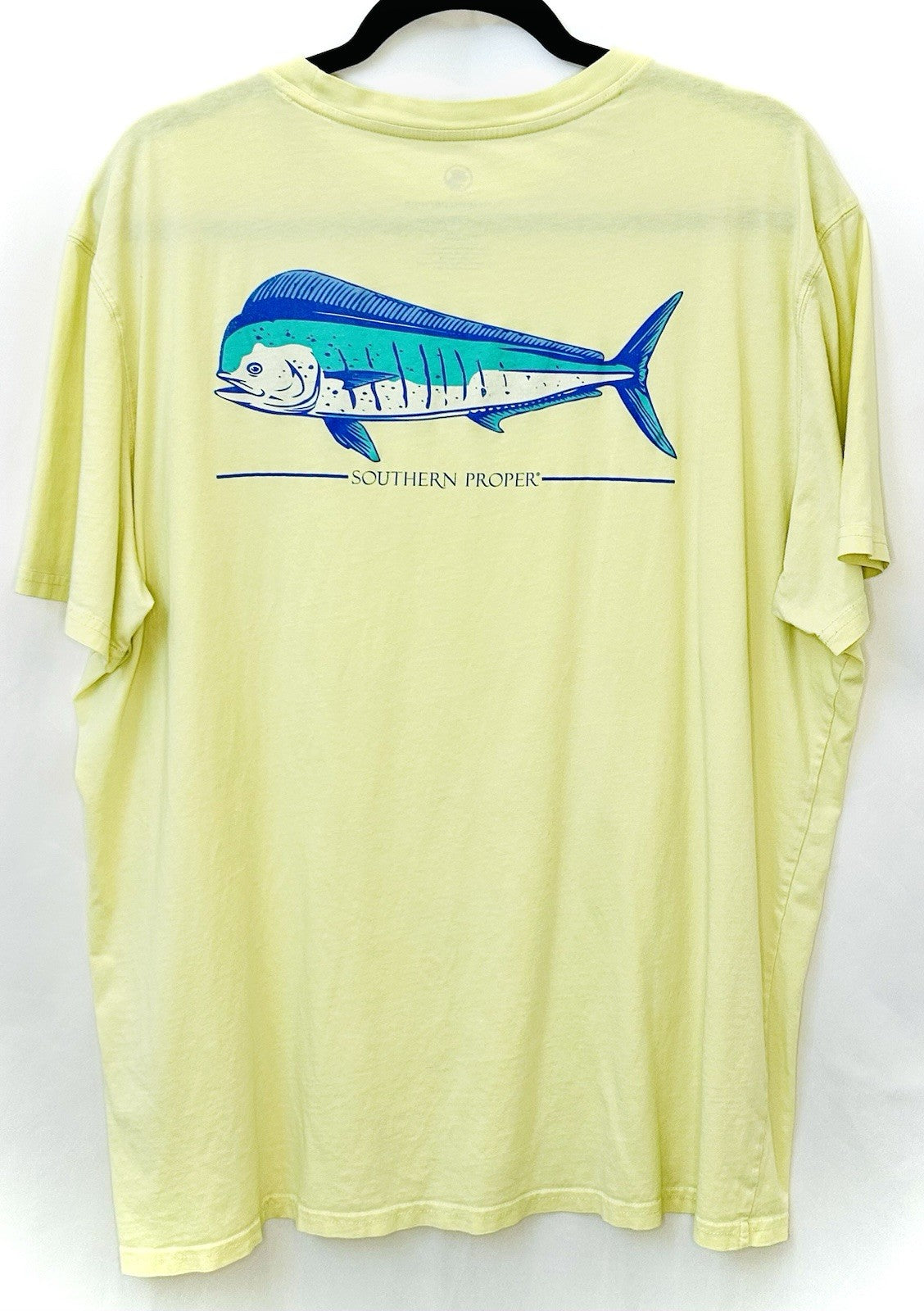 Southern Proper - DOLPHIN SS TEE - Tuna - Banana Yellow - Men’s Large