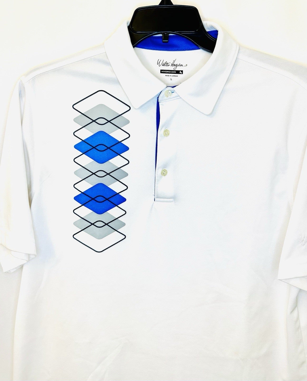 NWOT Walter Hagen Performance Golf Hydro-Dry Polo / White / Men’s Large / New