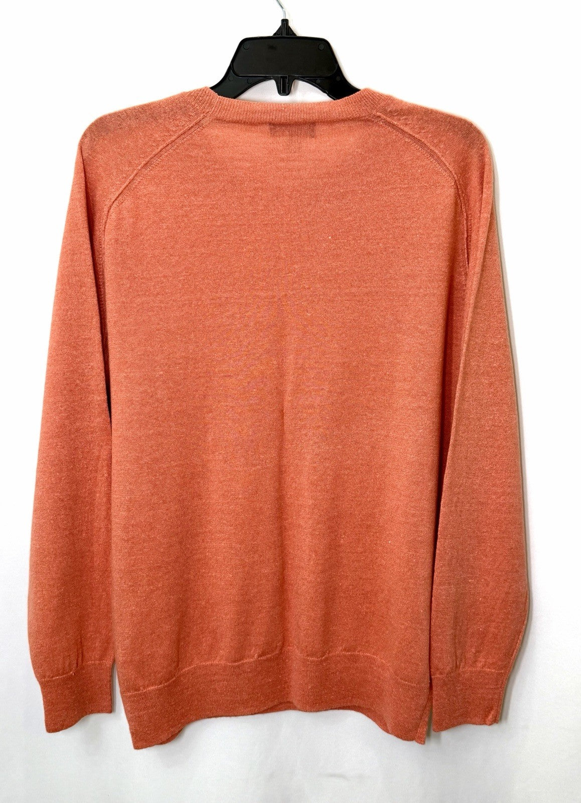 PETER MILLAR COLLECTION Men's L Crewneck Sweater Coral/Orange Luxury NWOT