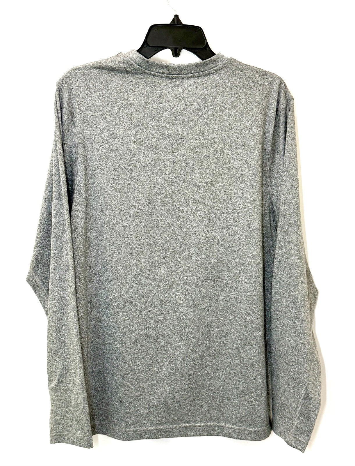 Eddie Bauer Men's Large Resolution Long Sleeve Active Performance Gray Tee Shirt