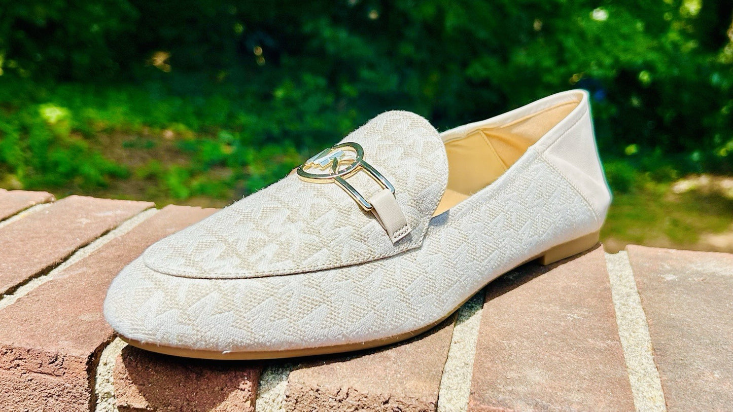 New MICHAEL KORS Charlton Loafer Leather | Bright White | 11M Size | Retail $155