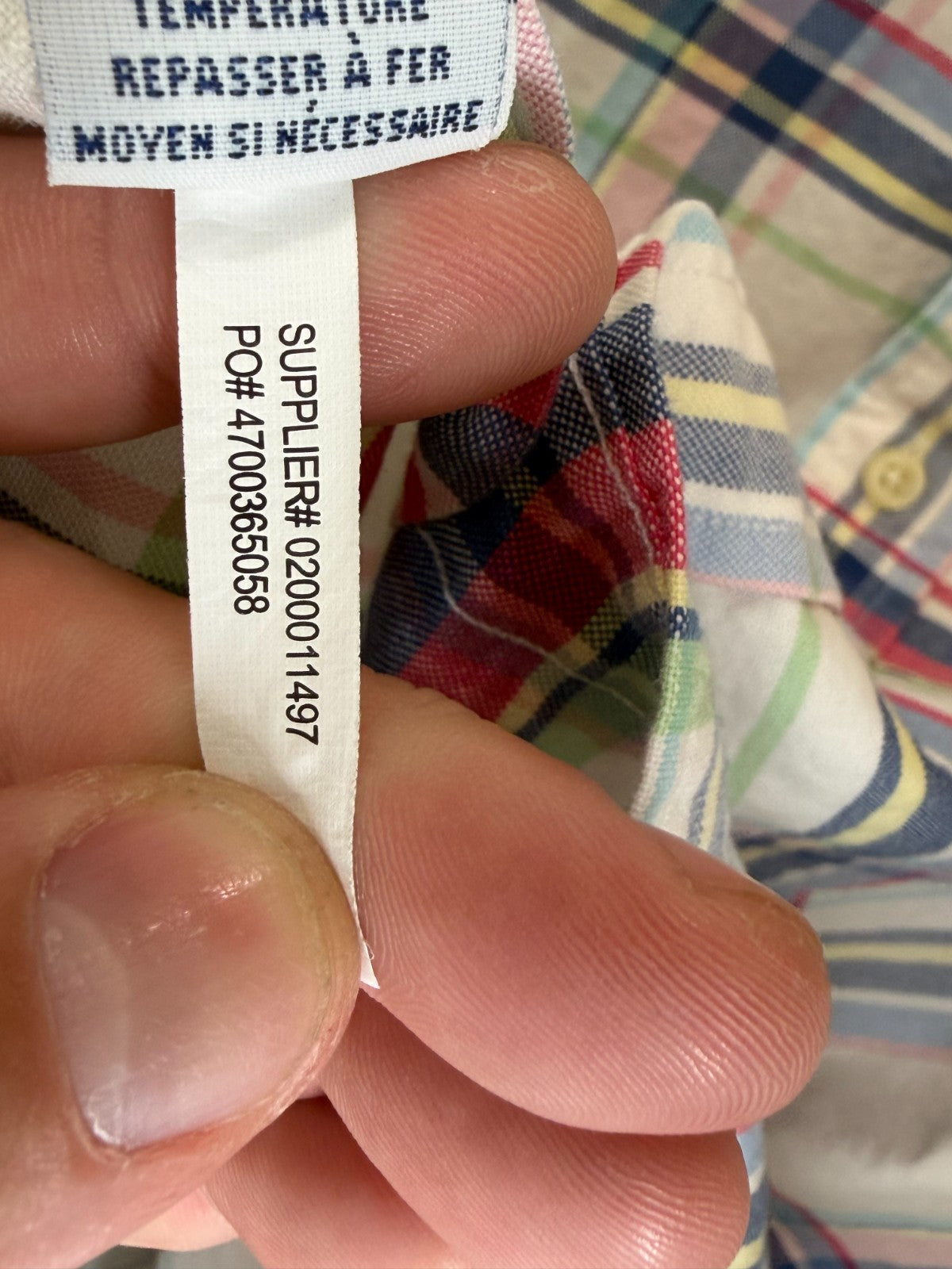 Ralph Lauren Shirt Mens Large L Slim Fit Plaid Short Sleeve Multicolor Cotton