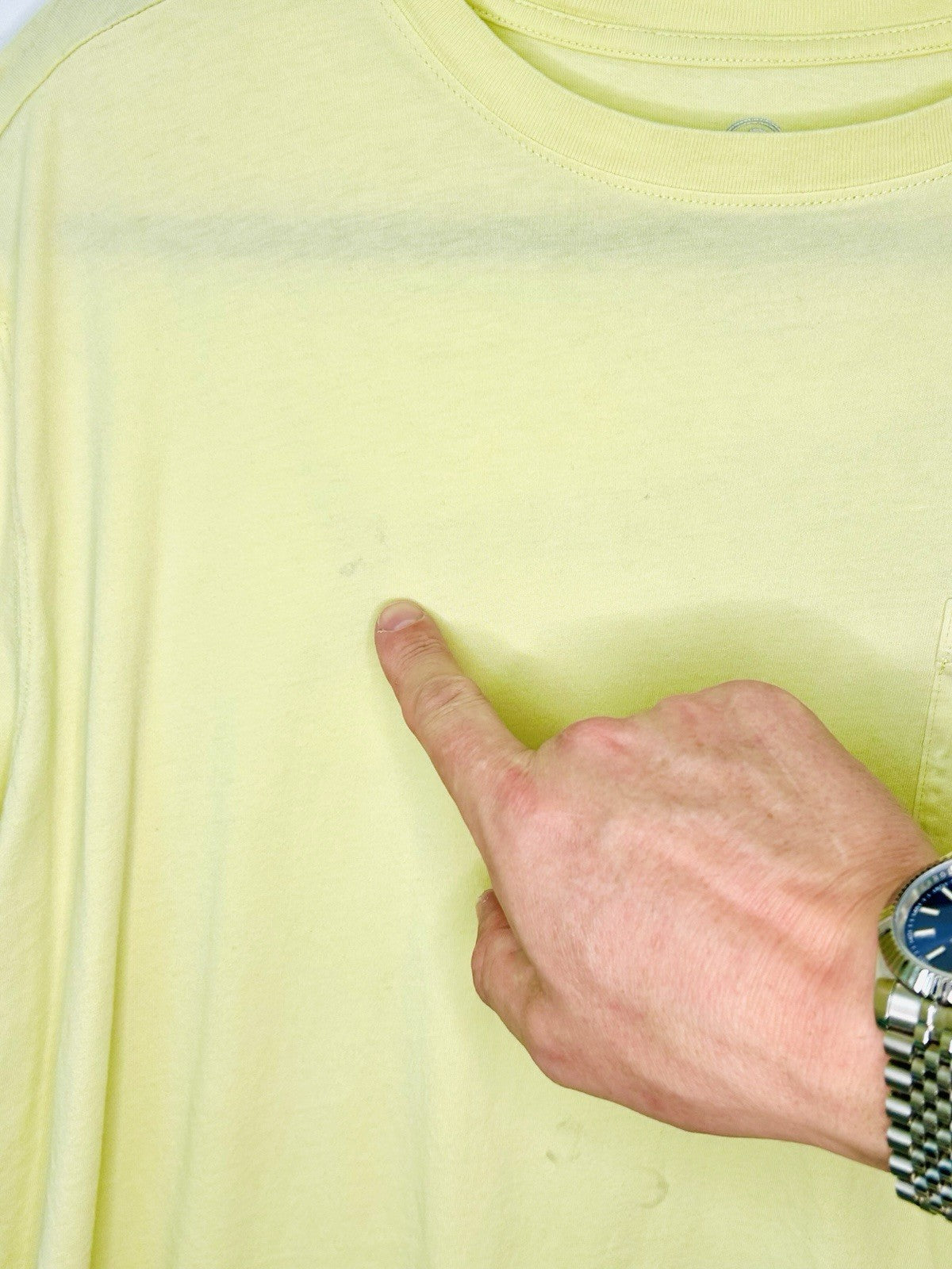 Southern Proper - DOLPHIN SS TEE - Tuna - Banana Yellow - Men’s Large