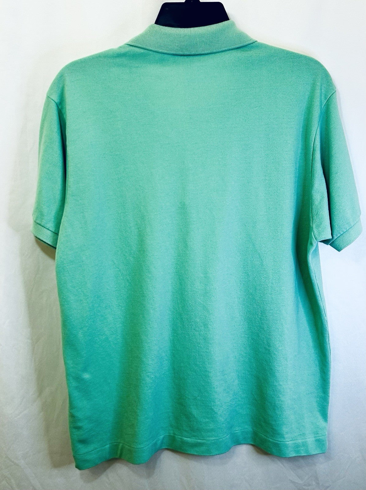 Lacoste Shirt Men's Large Lime Green Regular Fit Crocodile Short Sleeve