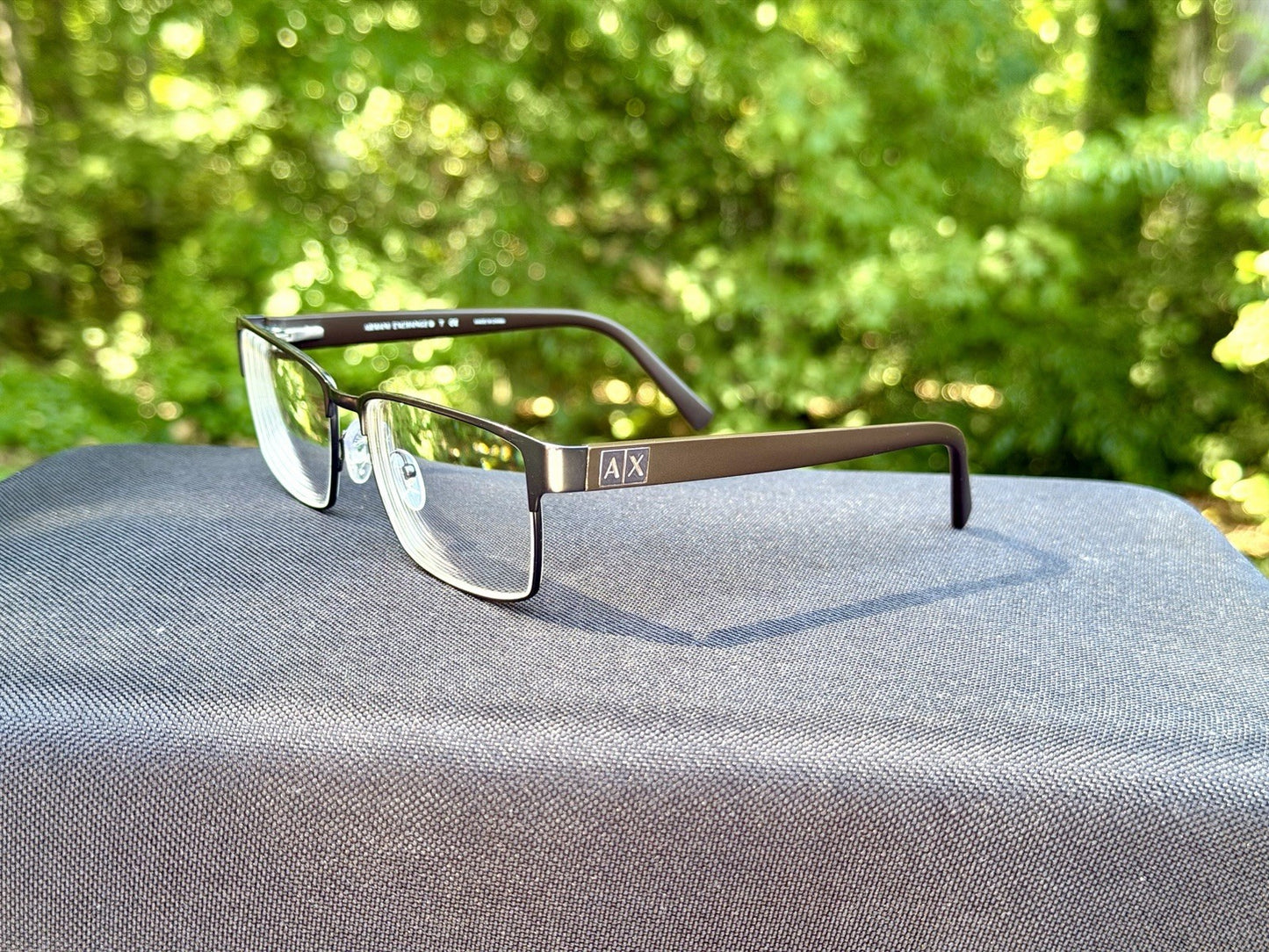 Armani Exchange AX1019 6001 Matte Brown Eyeglasses Frames Men's 54/17 140 A|X