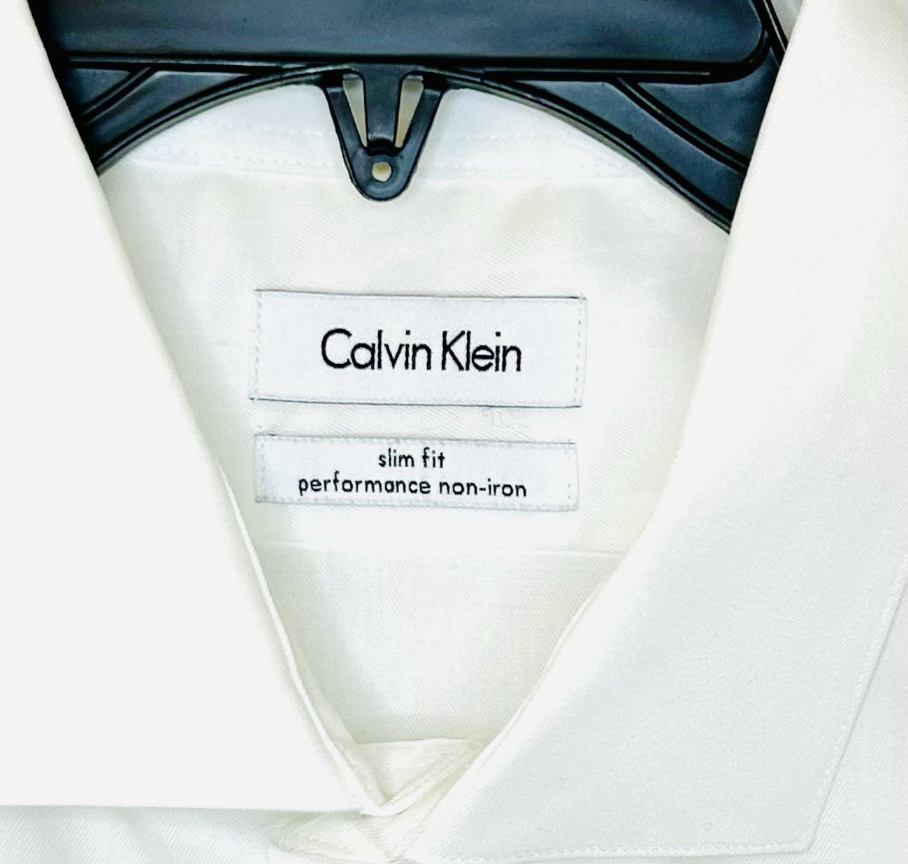 Calvin Klein Slim Fit Performance Non Iron Men's Size 17-34/35 L/S Dress Shirt