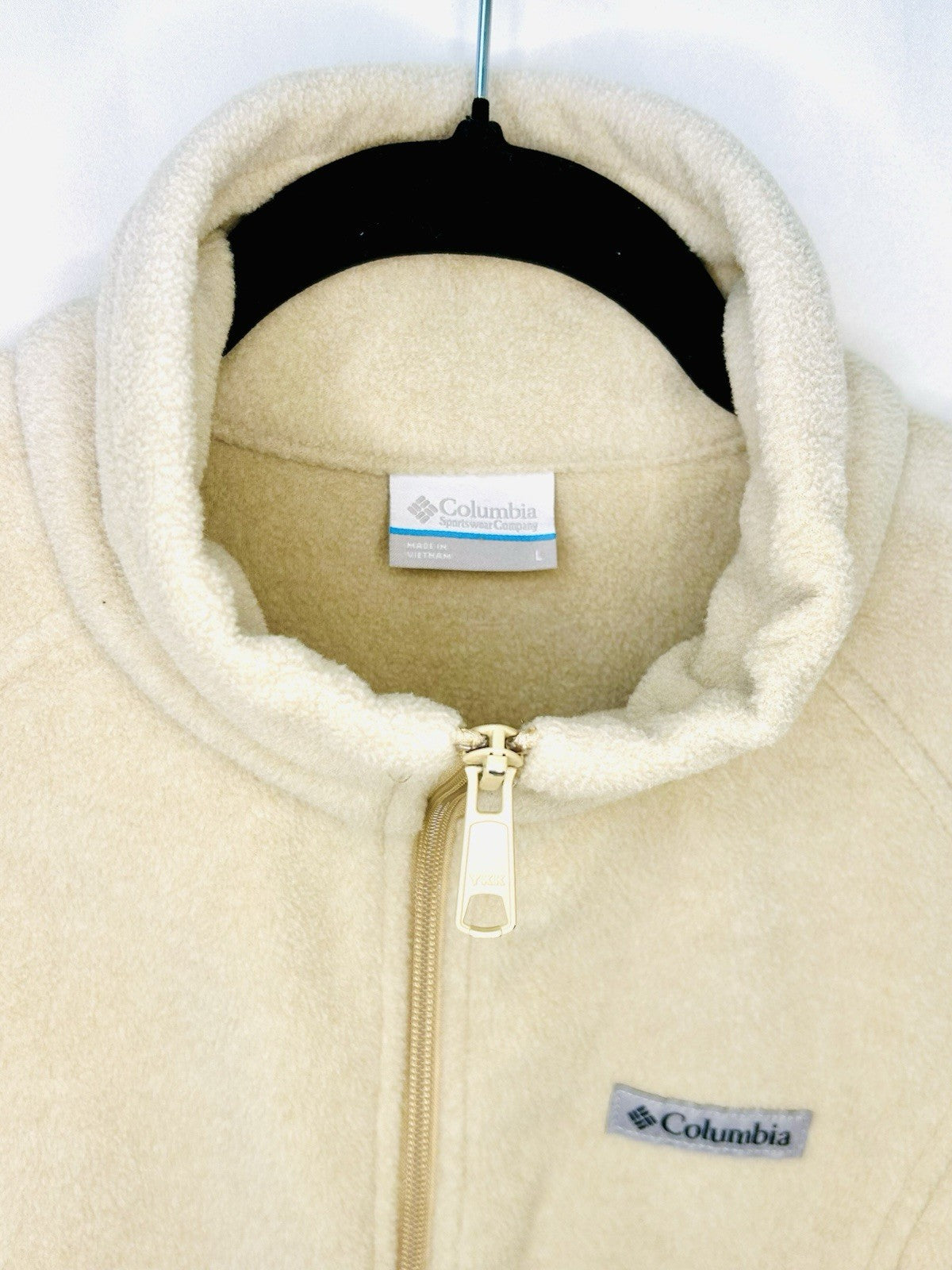 Women's Columbia Benton Springs Full Zip Fleece Jacket - Beige - Size Large