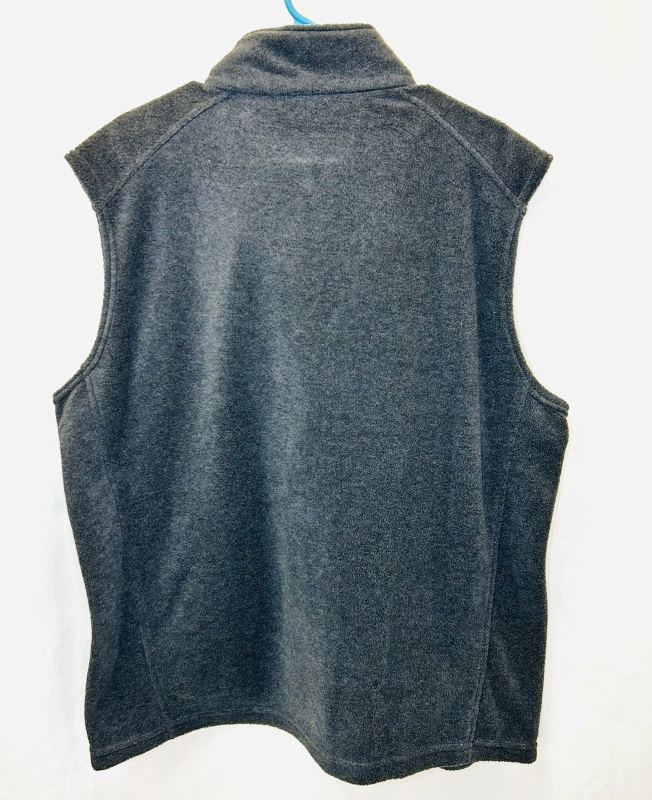 NWOT Columbia Full Zip Vest Mens L Gray Fleece Zipped Pockets Sleeveless