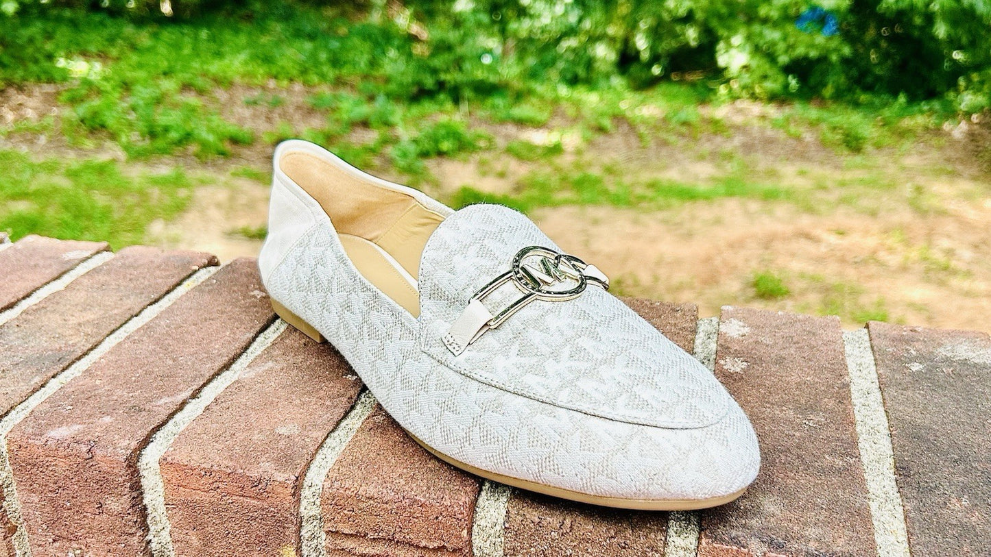 New MICHAEL KORS Charlton Loafer Leather | Bright White | 11M Size | Retail $155