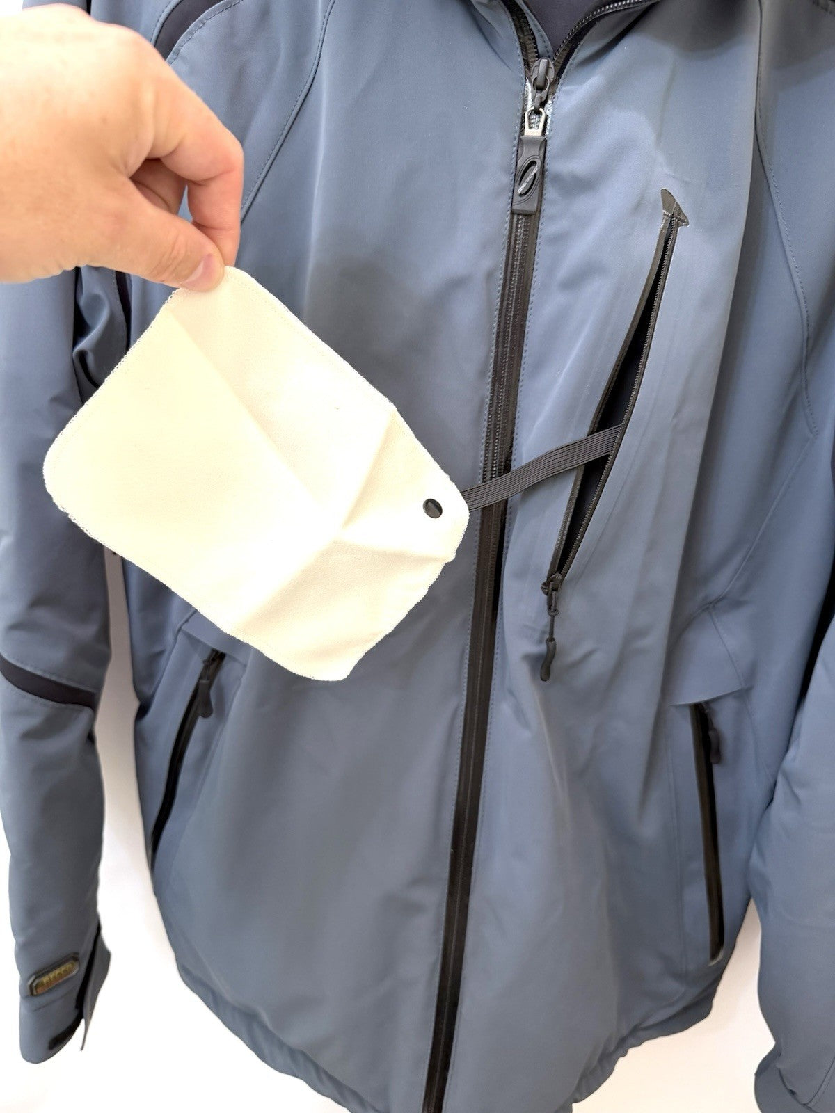 OBERMEYER PRIME Mens XL Ski Jacket RECCO HydroBlock Waterproof Slate Blue Coat