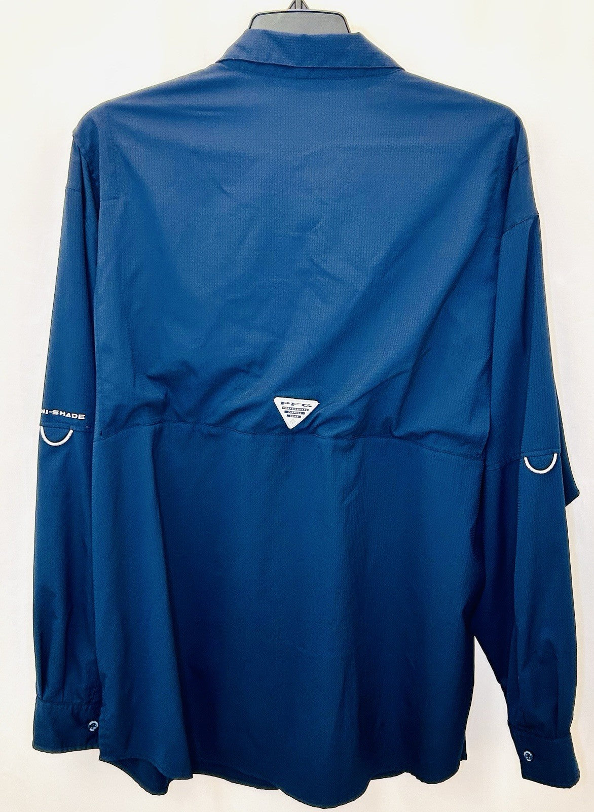 COLUMBIA PFG Tamiami II Long Sleeve Shirt Mens 2XL Carbon Blue Fishing Omni Wick