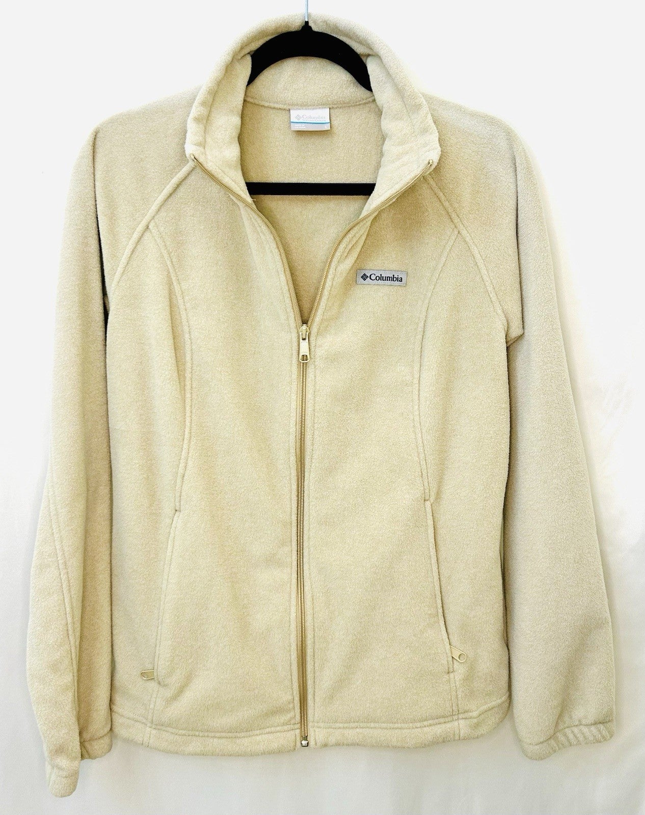 Women's Columbia Benton Springs Full Zip Fleece Jacket - Beige - Size Large