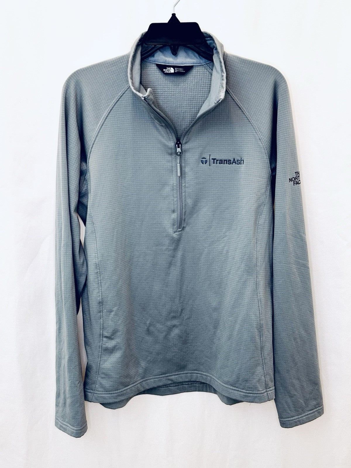 North Face Sweater Mens Medium Long Sleeve 1/4 Zip Pullover Gray