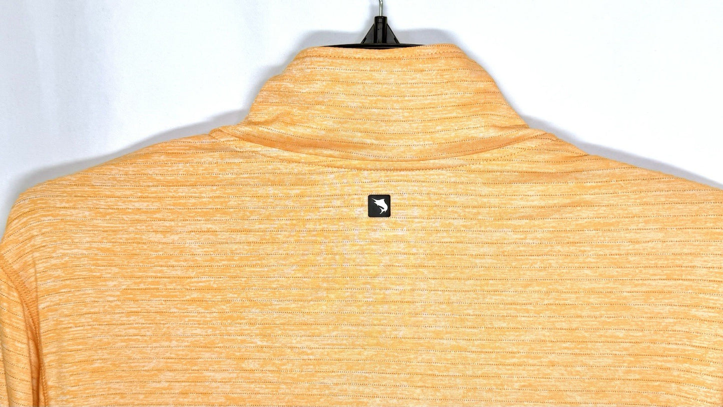 Salt Life Performance SLX Uvapor 1/4 Zip Pullover Orange Size L (Missing Zipper)