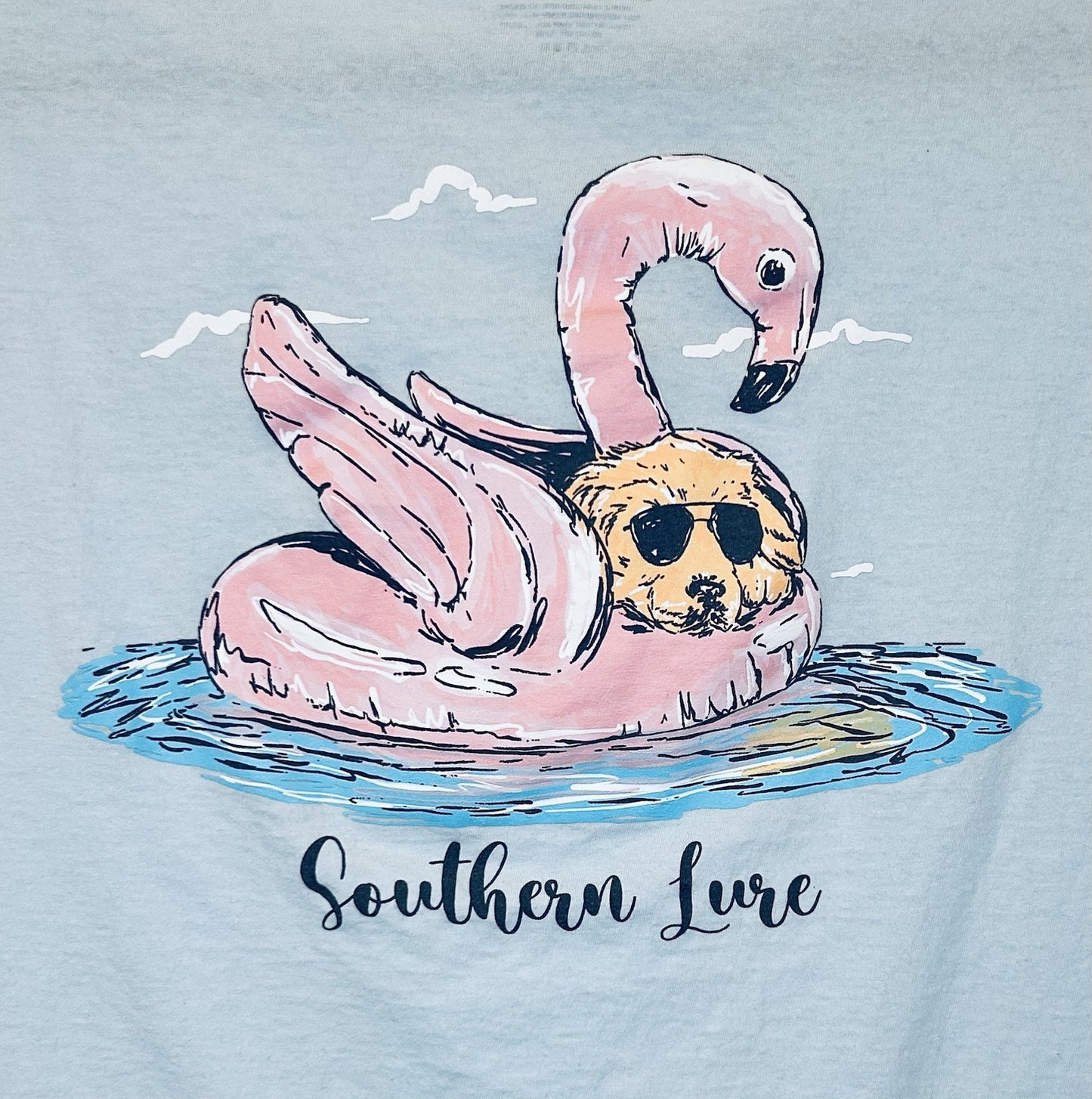 Southern Lure Women’s Graphic Print Fishing Beach T-Shirt Size Large